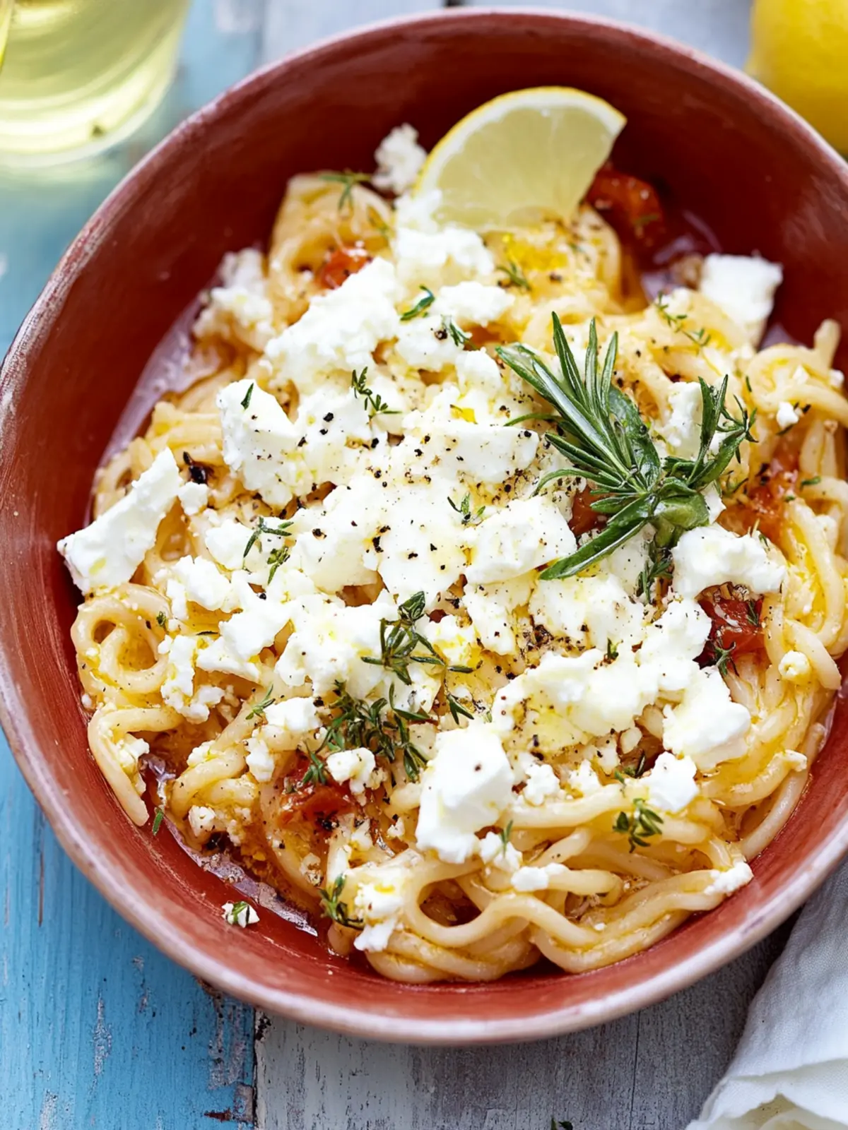 Griechischer Hack-Nudel-Auflauf mit Feta (Kritharaki-Auflauf)