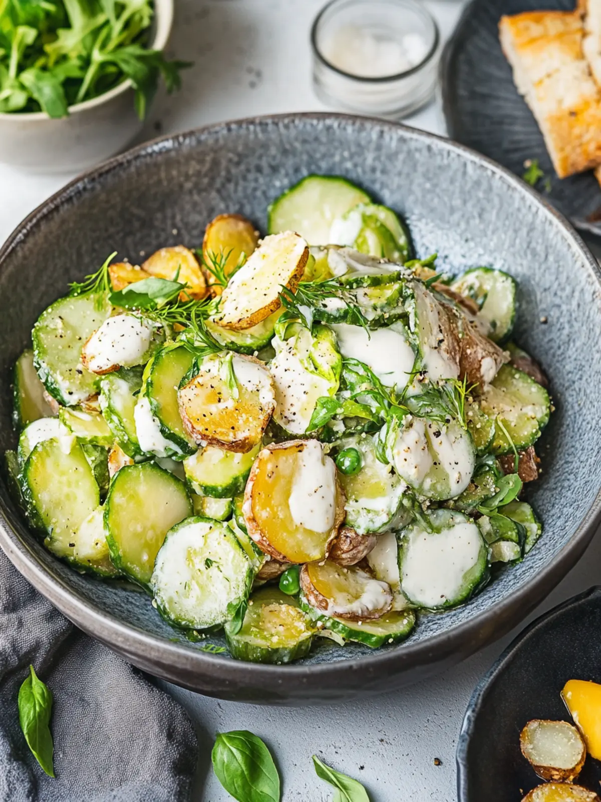 Knuspriger Kartoffelsalat: Knusprig & lecker