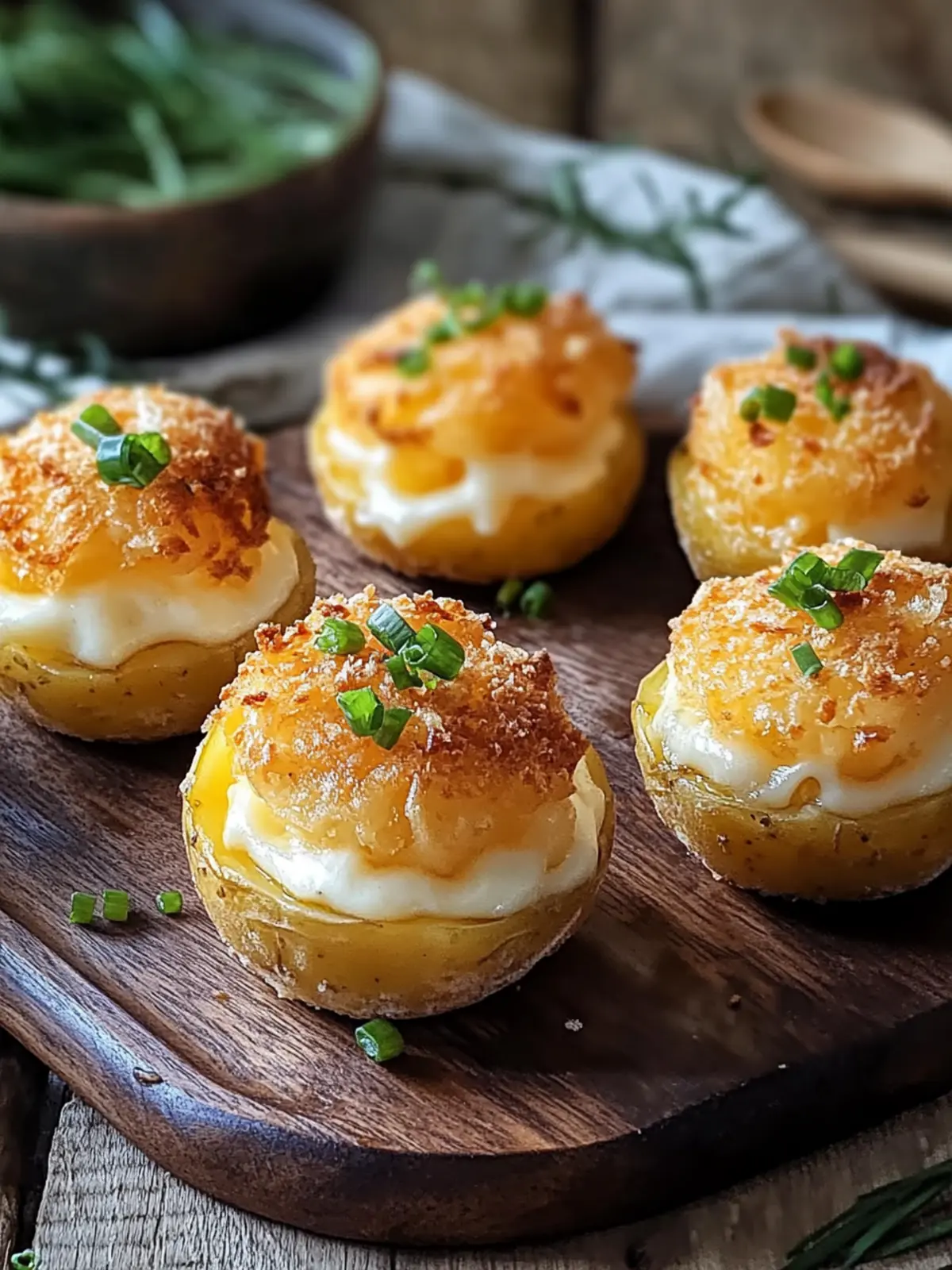 Crispy Kartoffelbrei gefüllt mit Käse Genuss