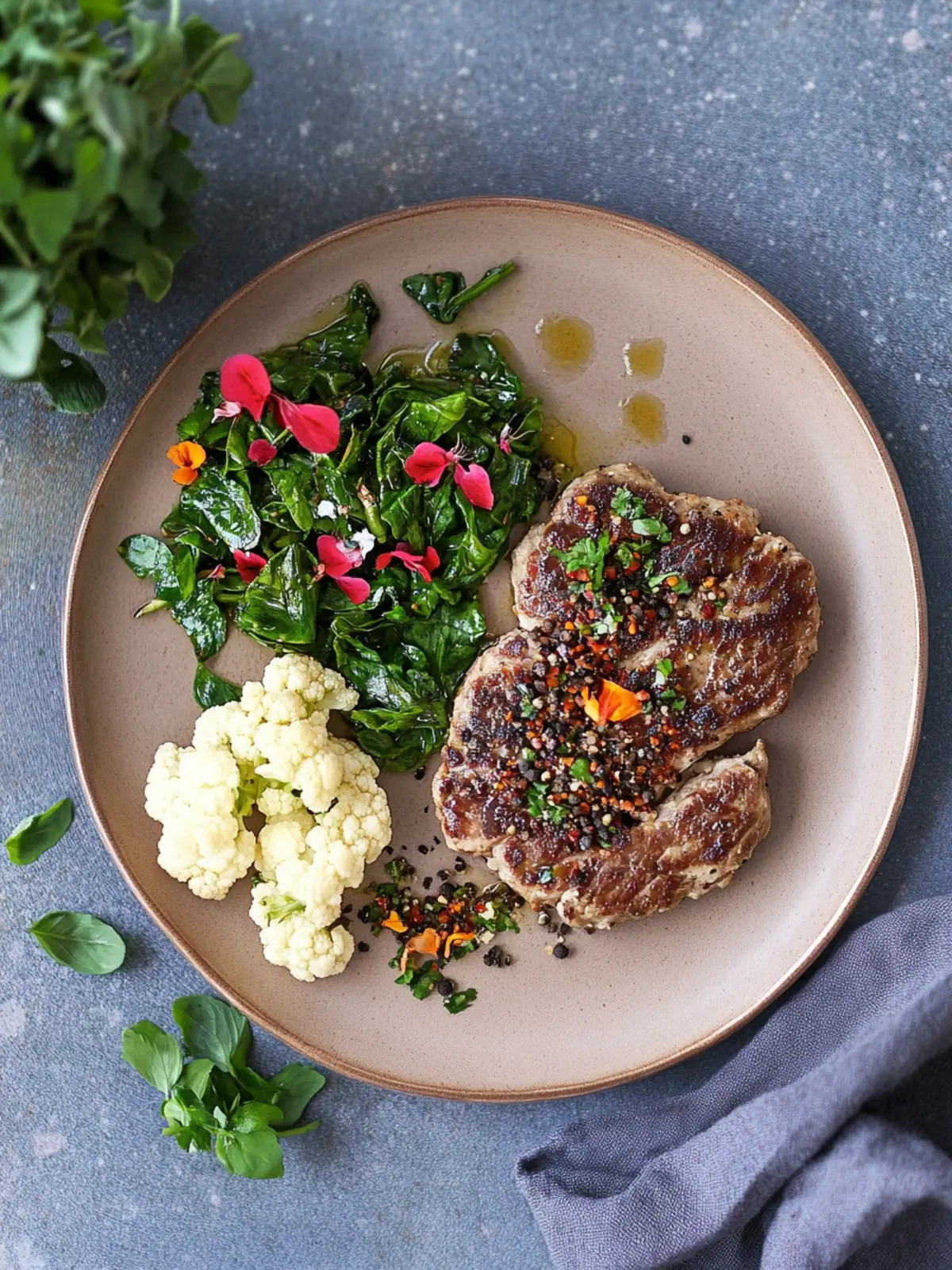 Gebackene Blumenkohlsteaks