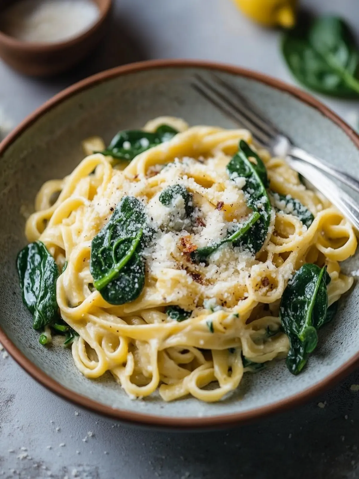 Cremige Nudel Spinat Pfanne Rezept Einfach