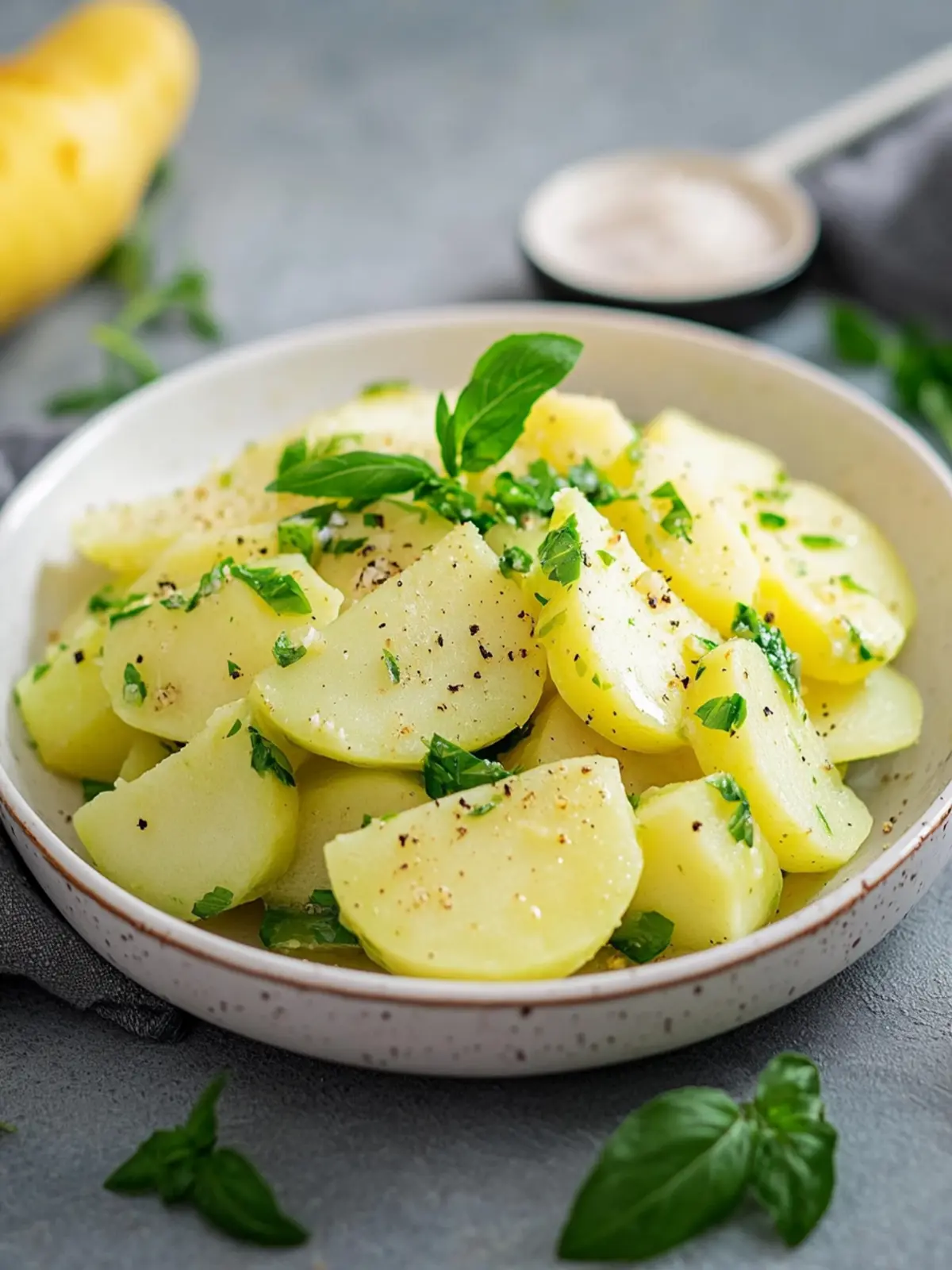 Falscher Low Carb Kartoffelsalat schwäbischer Art