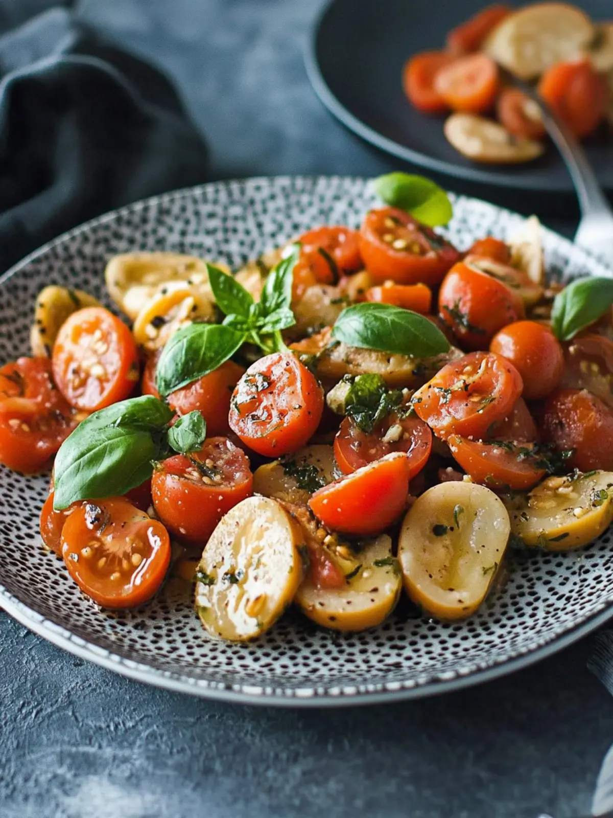 Marinierter Bohnen-Salat mit Tomaten