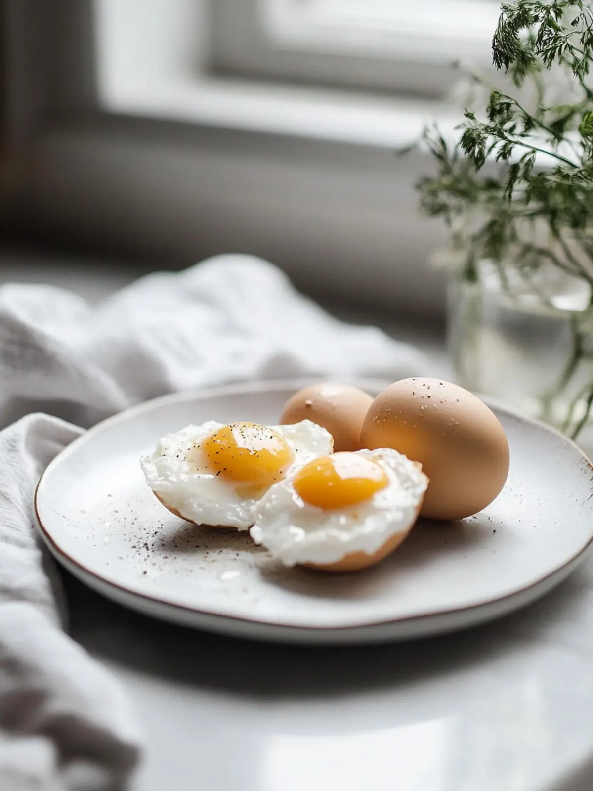 Gebackene Eier aus der Heißluftfritteuse