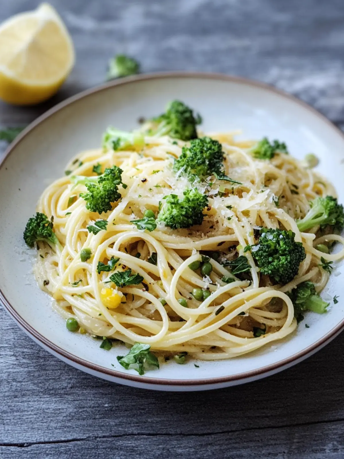 Brokkoli-Knoblauch-Zitronen-Spaghetti