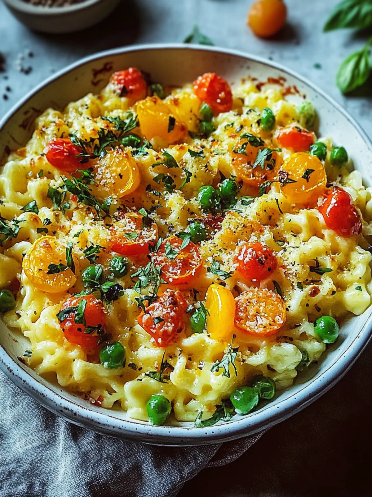 Spaetzleauflauf mit Gemüse