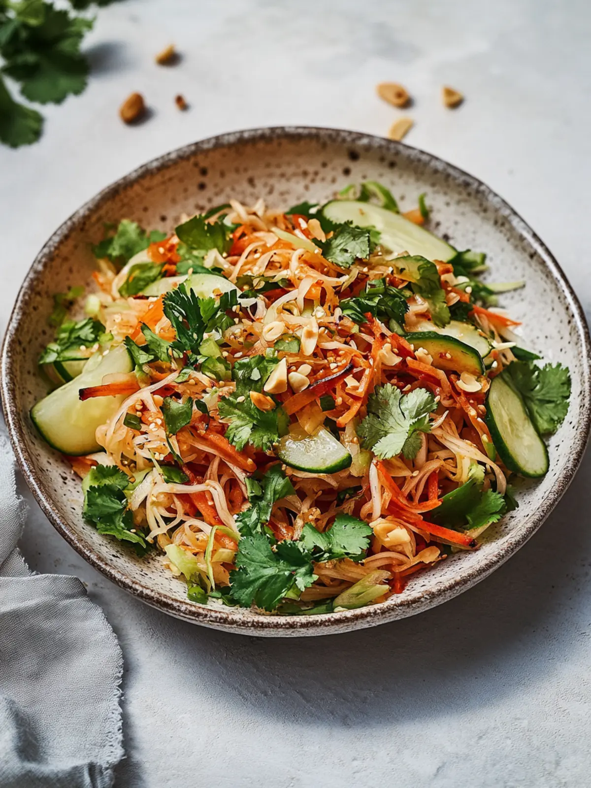 Koreanischer knuspriger Reissalat