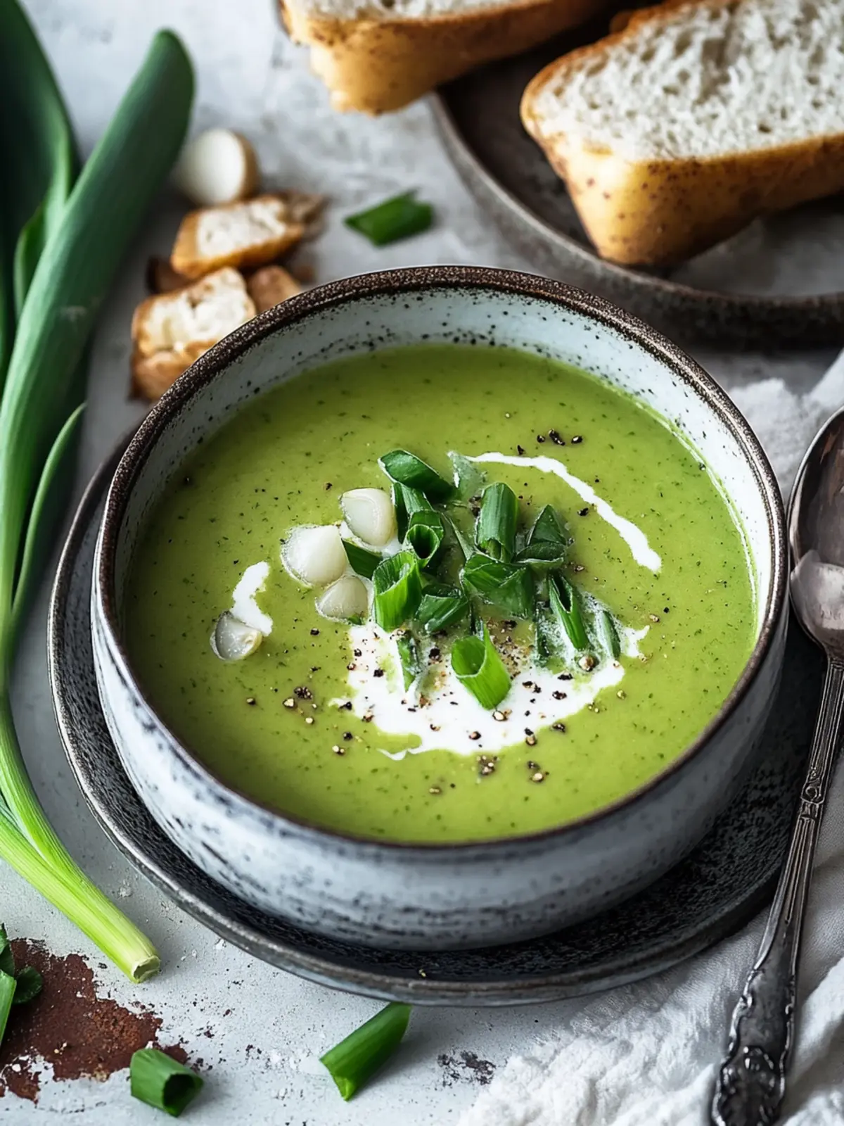 Bärlauchsuppe – cremiges Bärlauchsuppen Rezept mit Kartoffeln