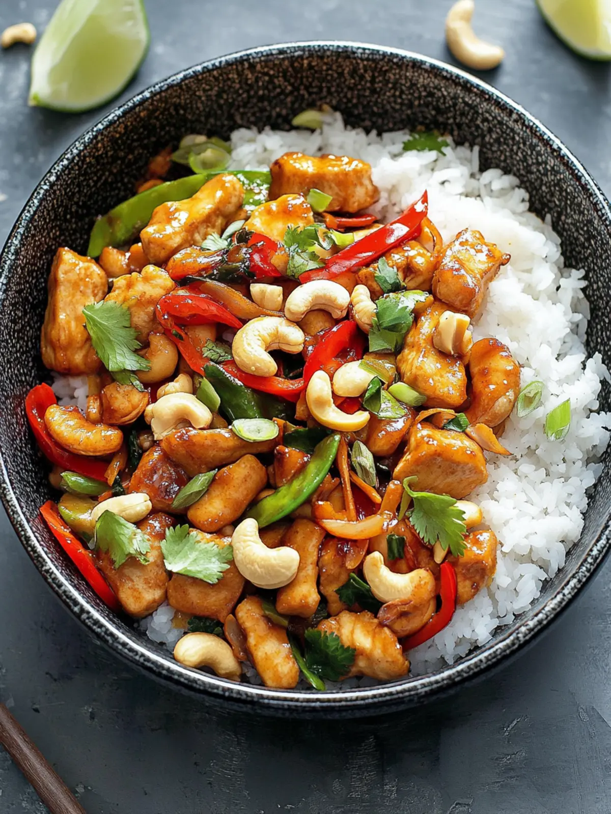 Thailändisches Cashew-Hühnchen