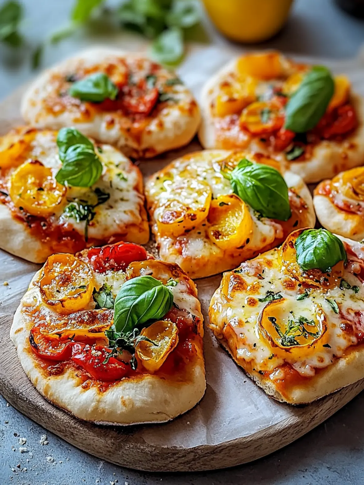 Vegetarische Pizzabrötchen in nur 20 Minuten