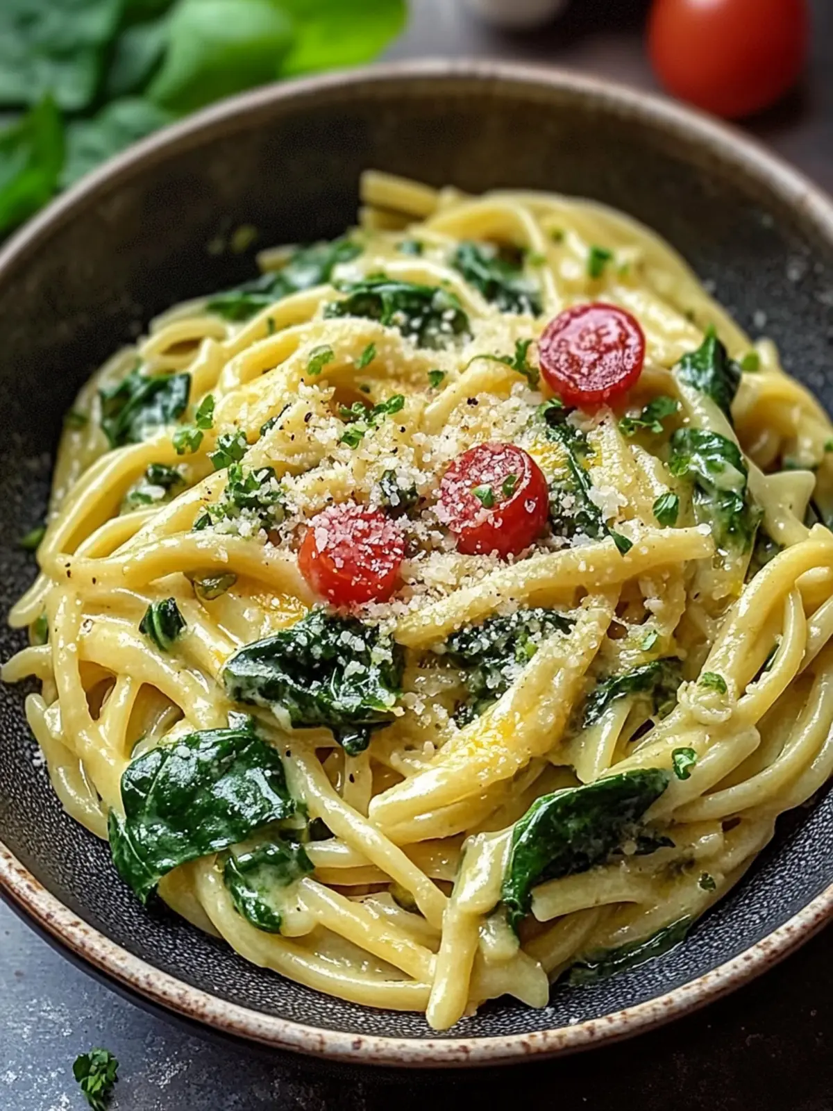 Cheese spinach noodles: the simple and delicious recipe