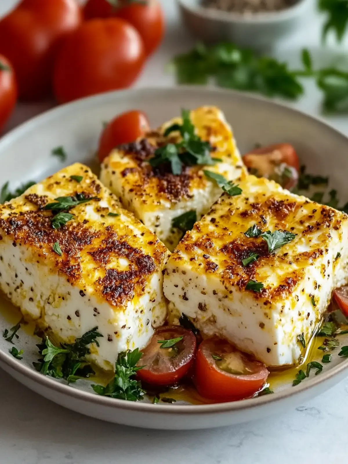 Crispy feta from the air fryer: prepared in just 15 minutes