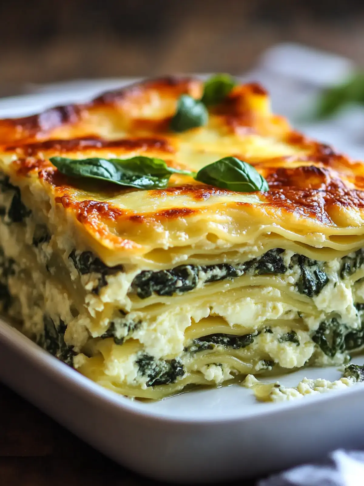 Spinat Ricotta Lasagne