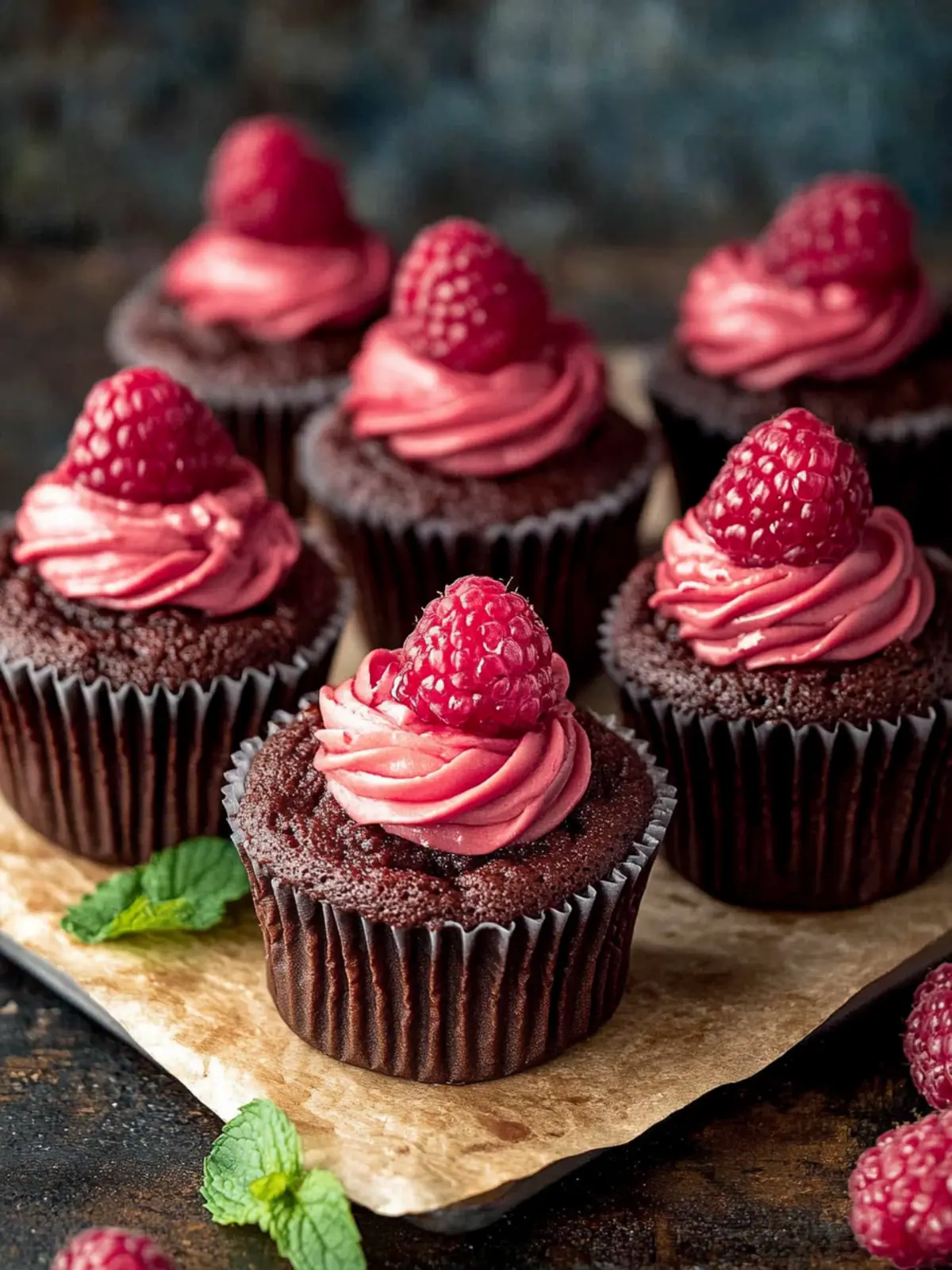 Schokoladen-Himbeer-Muffins