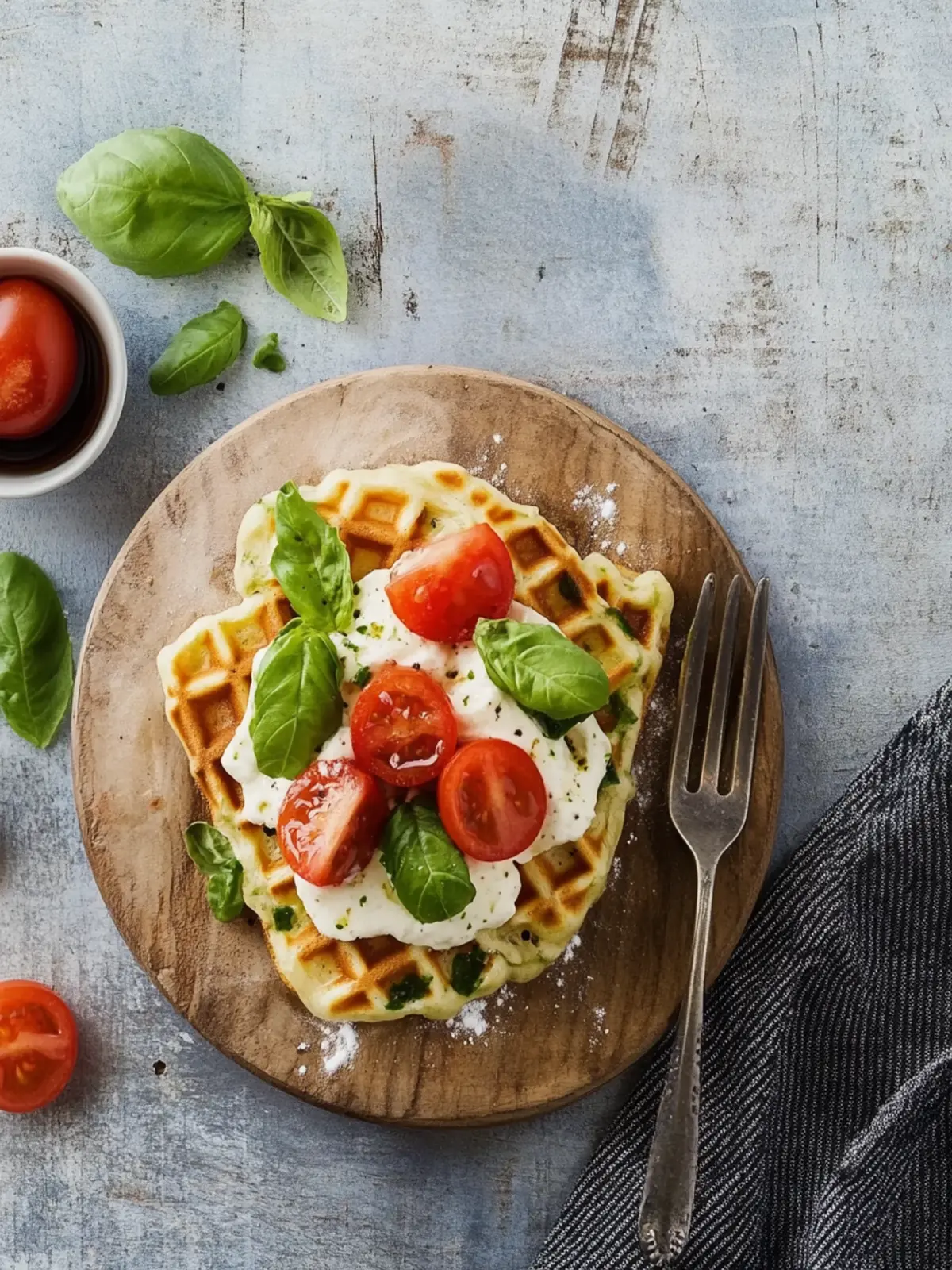 Caprese-Waffeln: Capri lässt grüßen
