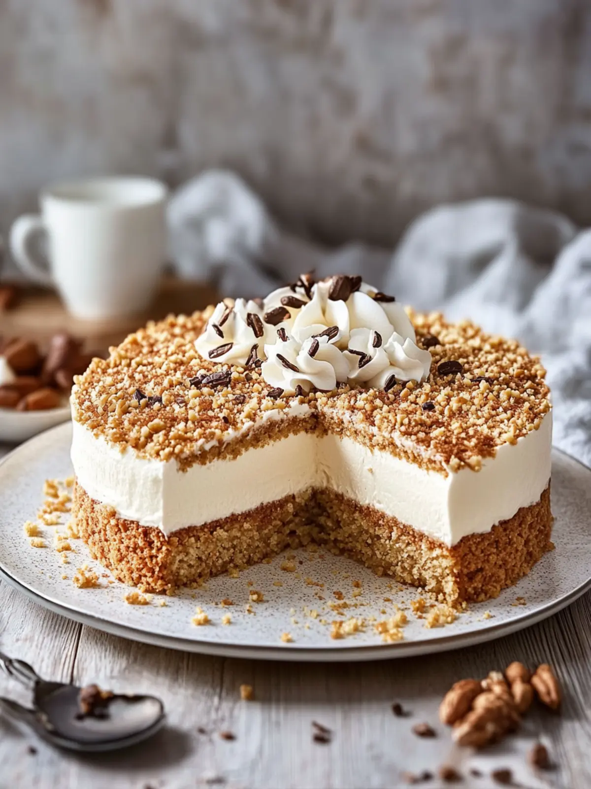 Cappuccino-Krümeltorte