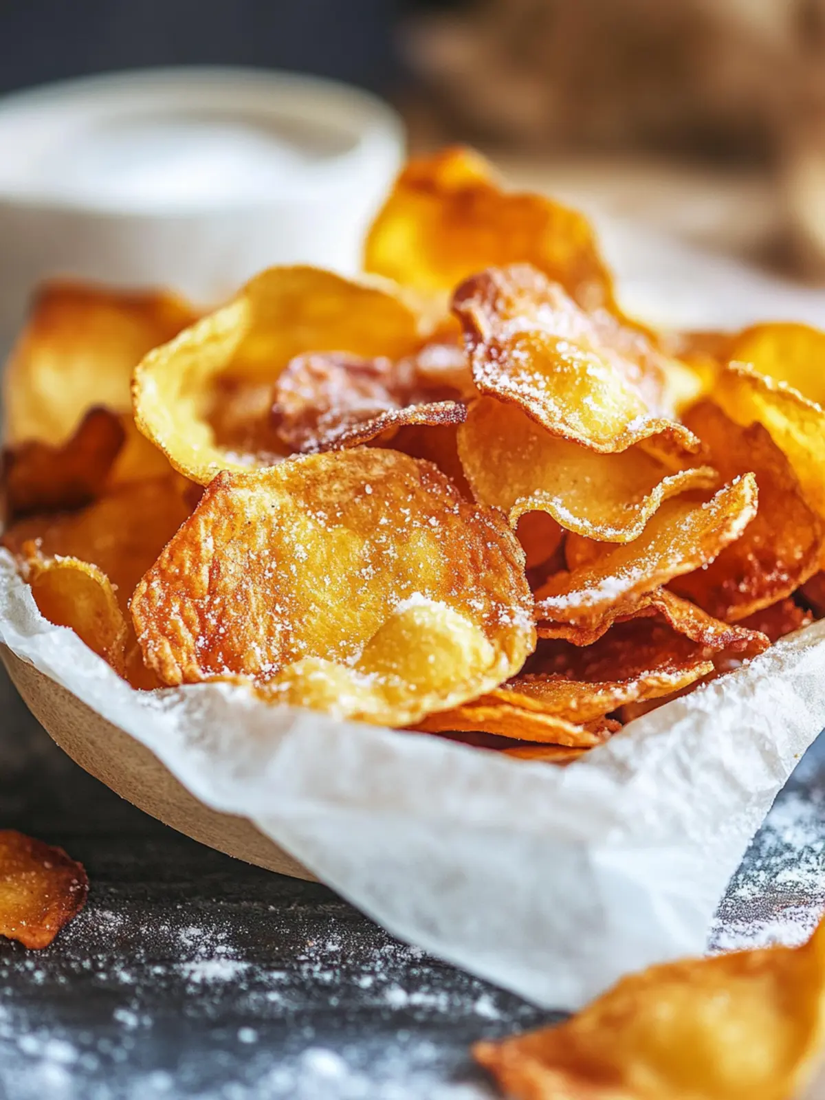 Kartoffelchips aus der Heißluftfritteuse