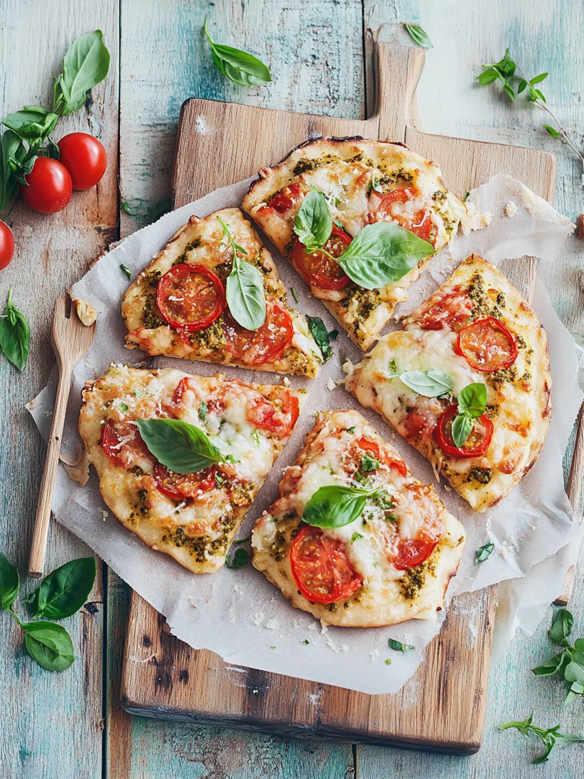 Pizzawaffeln mit Pesto rosso