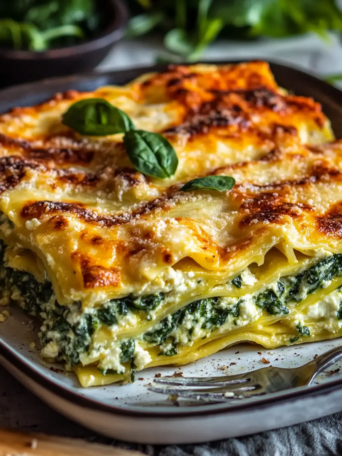 Spinat Ricotta Lasagne