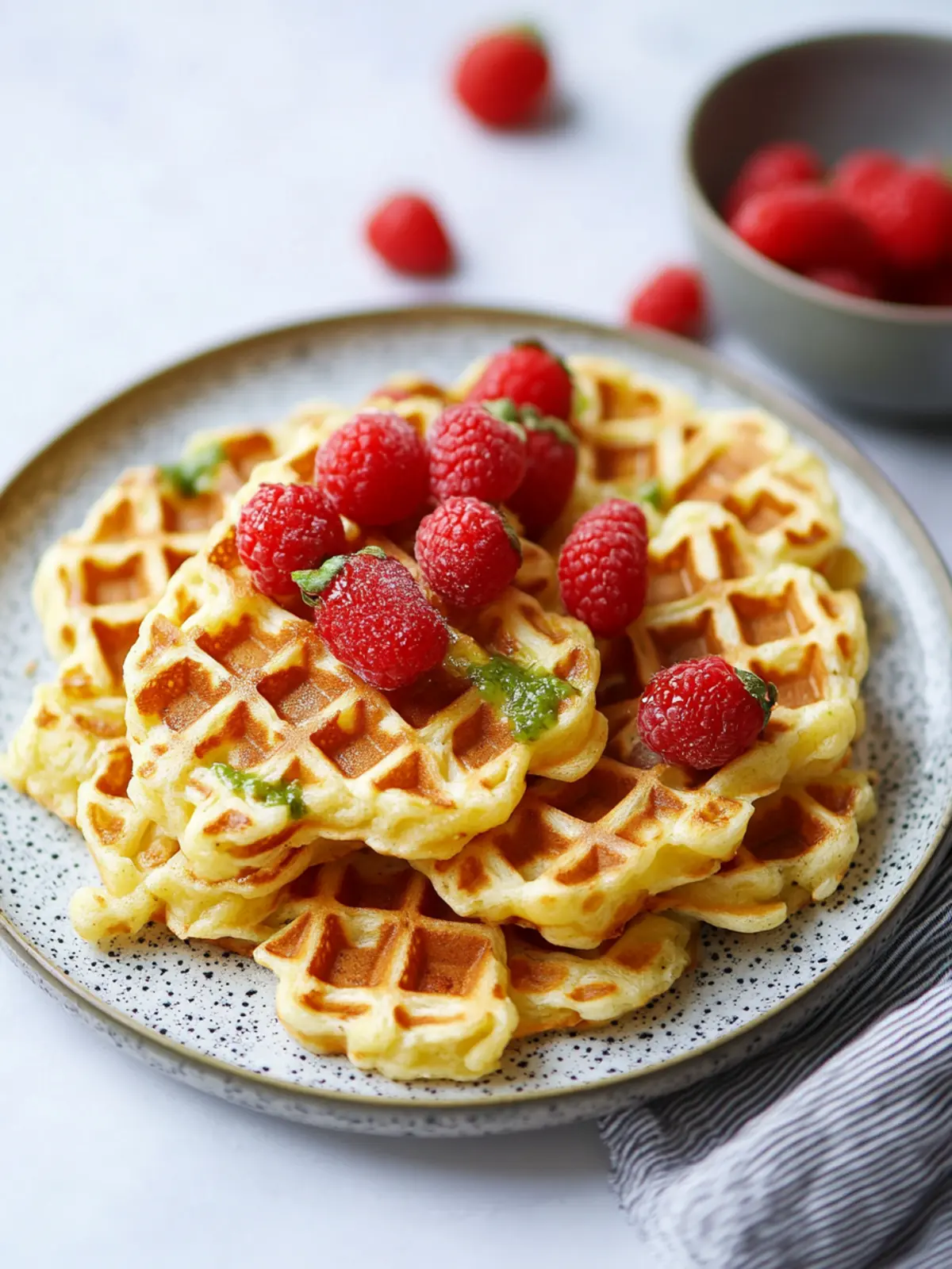 Low Carb und High Protein: Rezept für herzhafte Waffeln aus nur 2 Zutaten