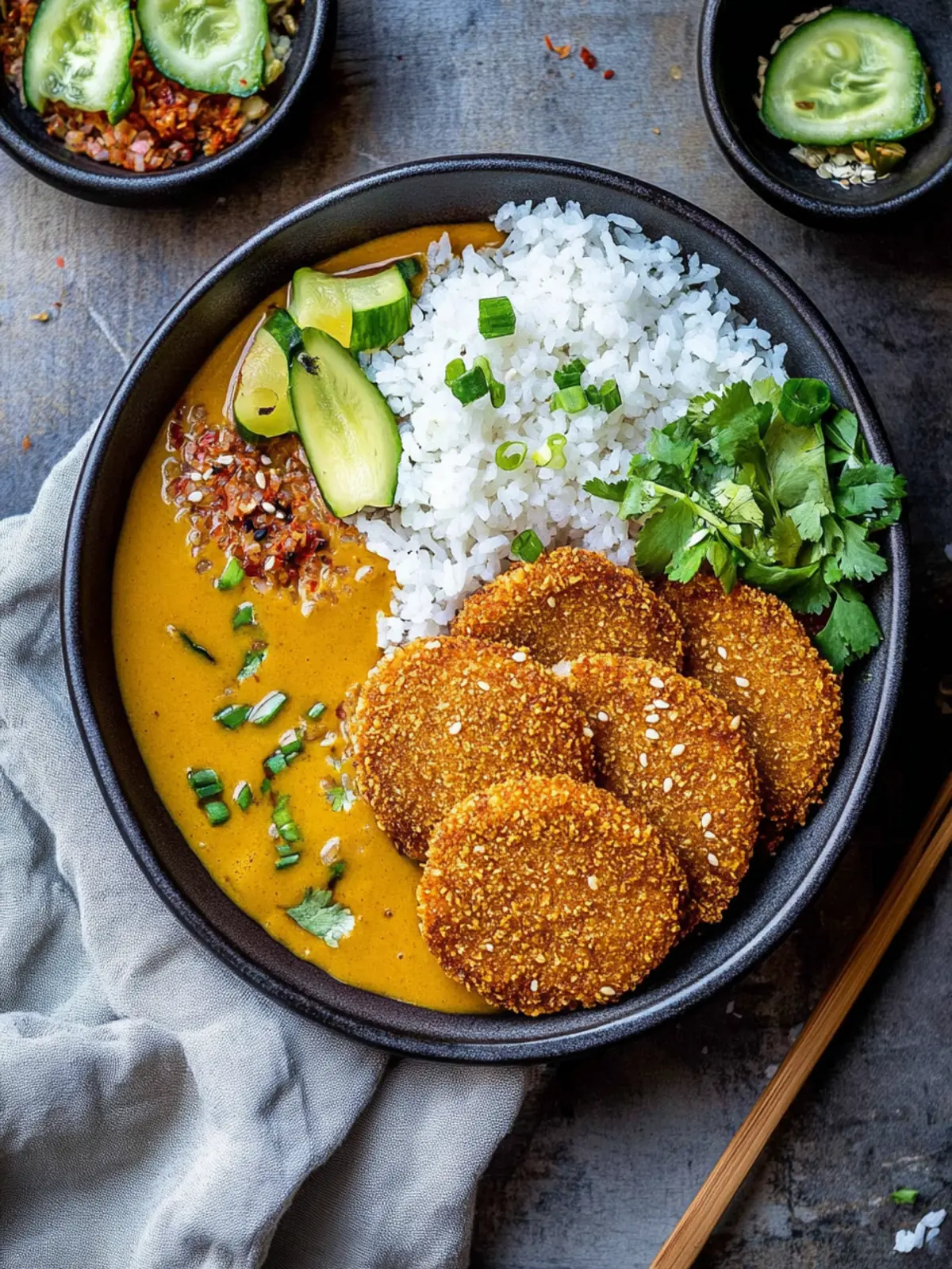 Veganer Katsu-Curry
