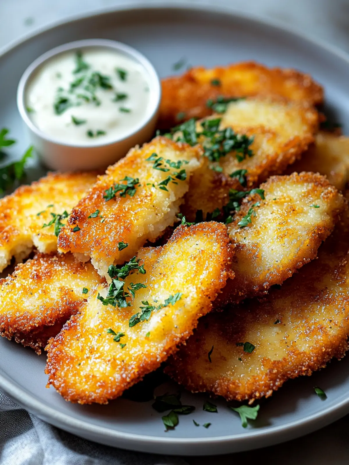 Knusprige Kohlrabischnitzel