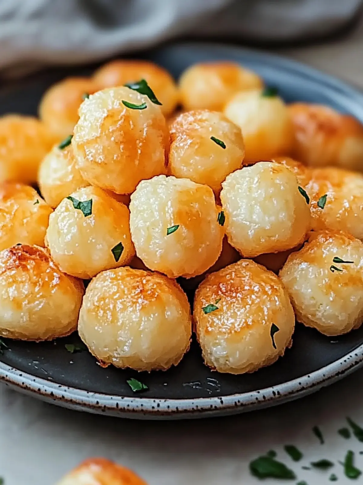 Käse-Puff-Snacks