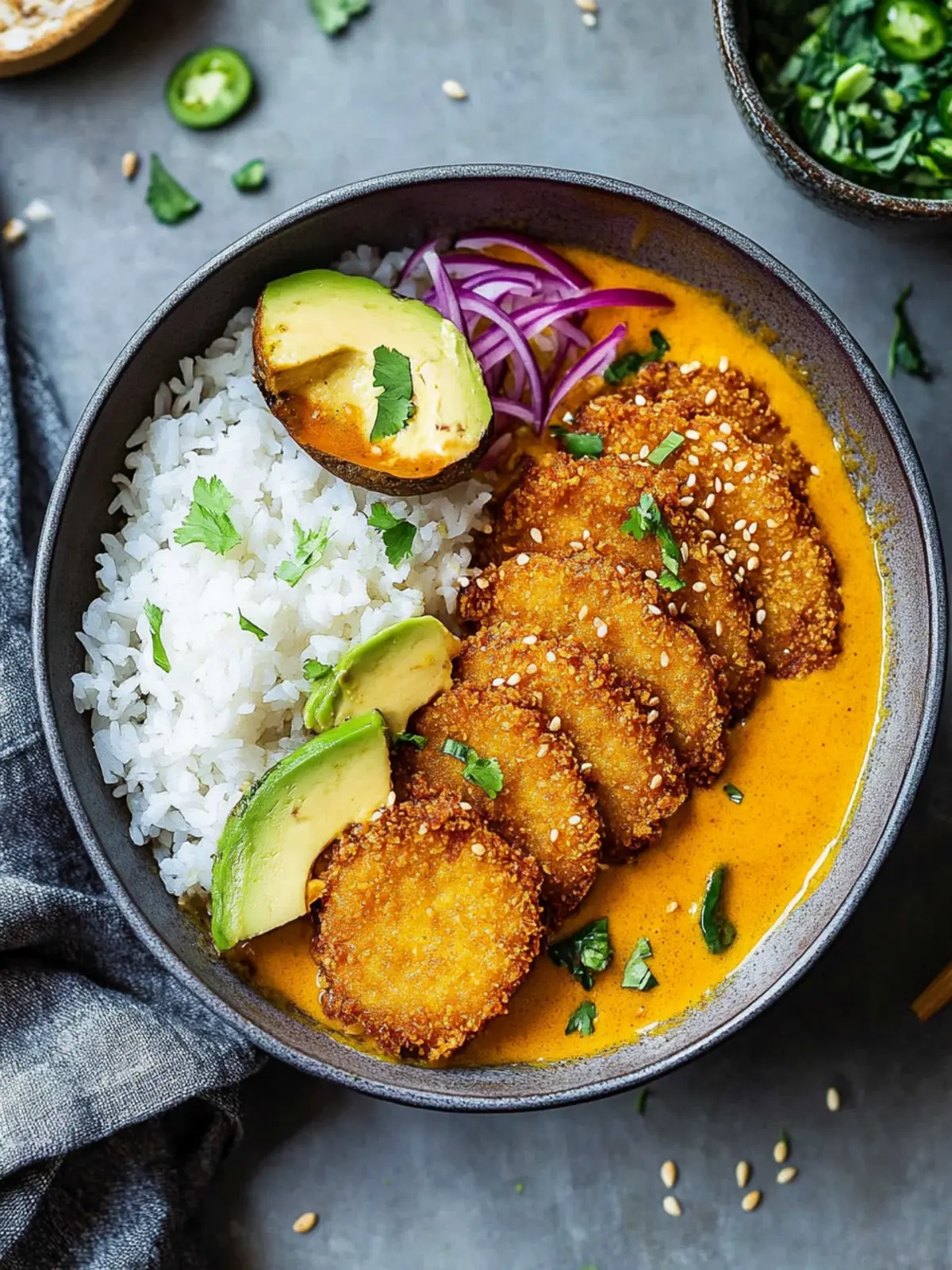 Veganer Katsu-Curry