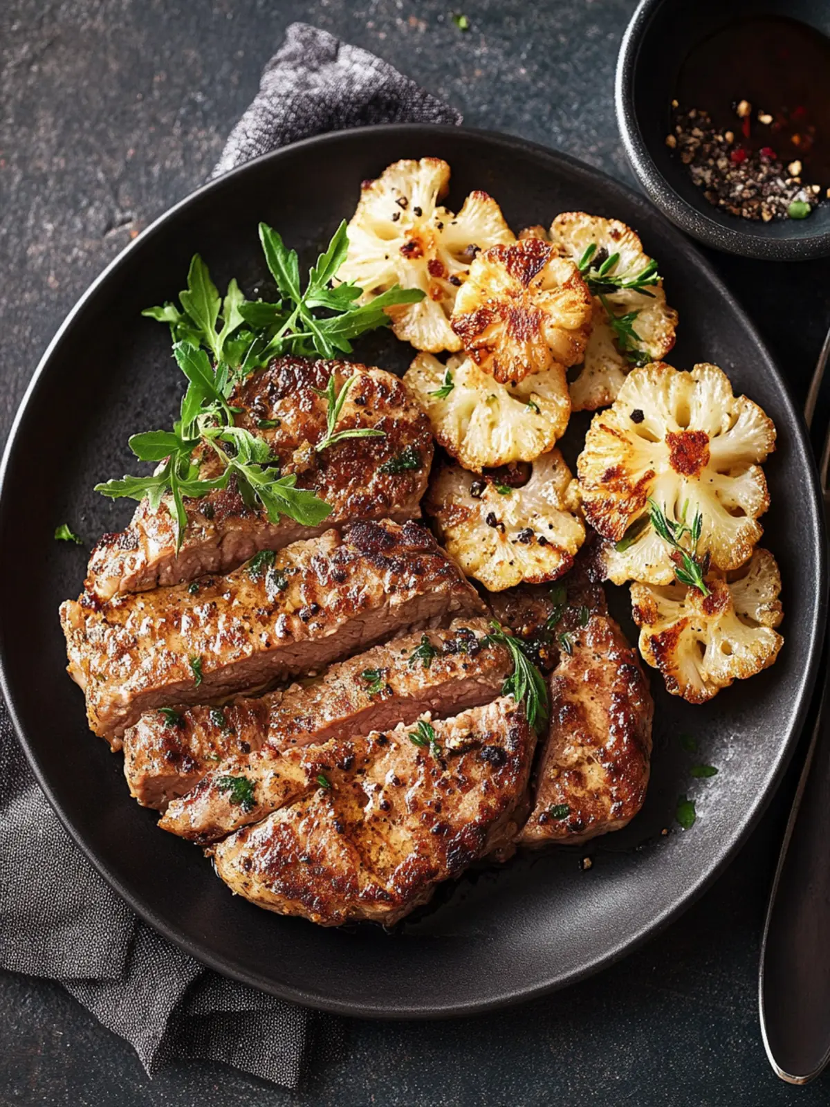 Blumenkohlsteak: Rezept aus dem Ofen