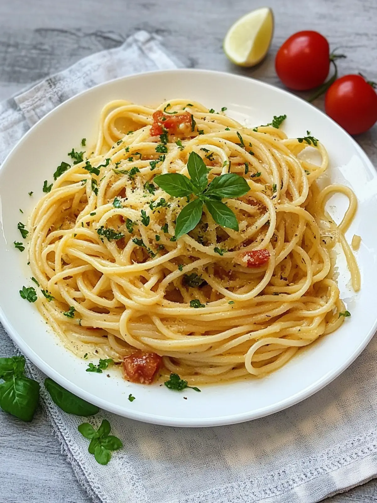 Spaghetti mit Zwiebelsauce