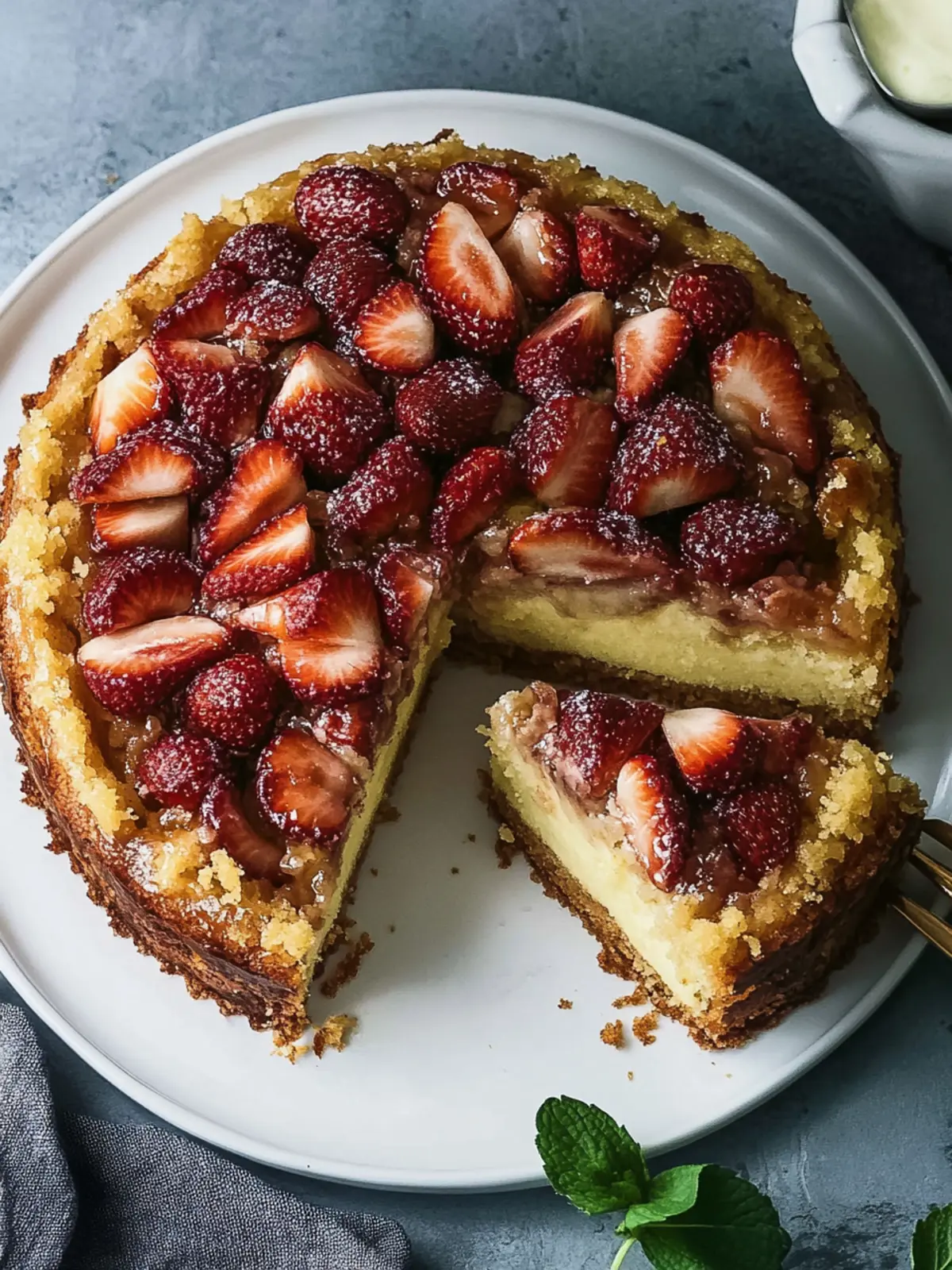 Pekannuss-Umgedrehter Kuchen