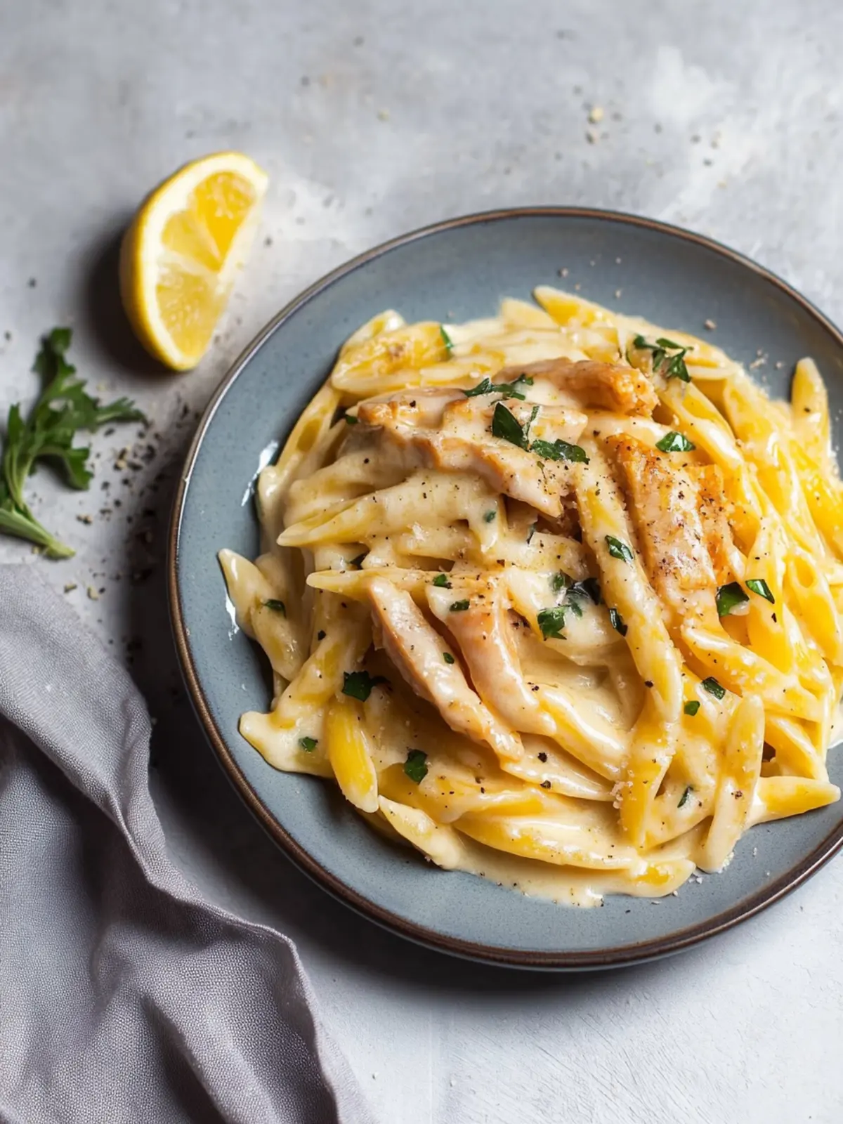 In nur 25 Minuten sind alle satt: Pasta Hähnchen Alfredo