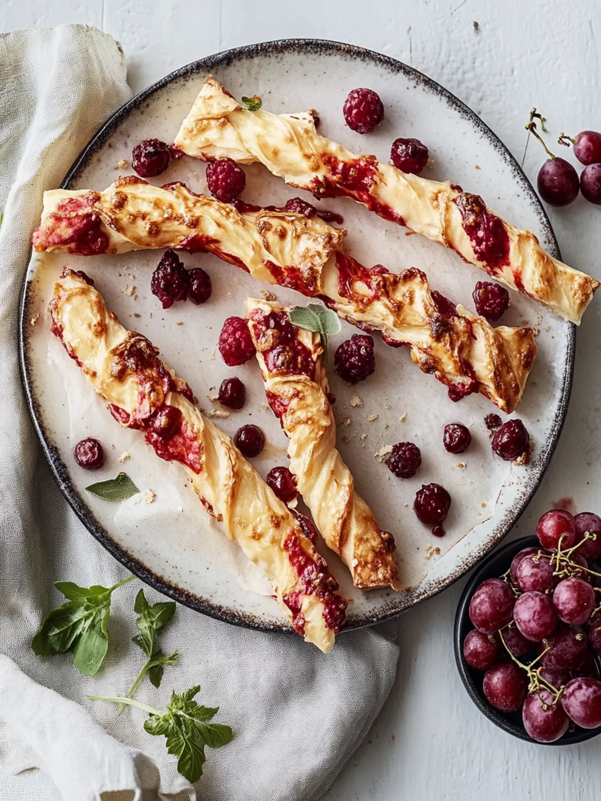 Käsestangen Blätterteig