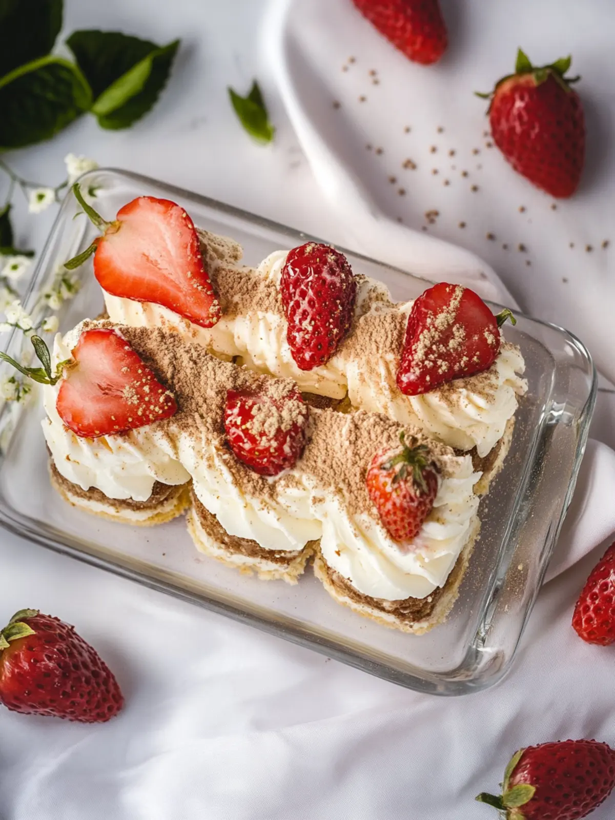 Erdbeer Vanille Tiramisu Dessert