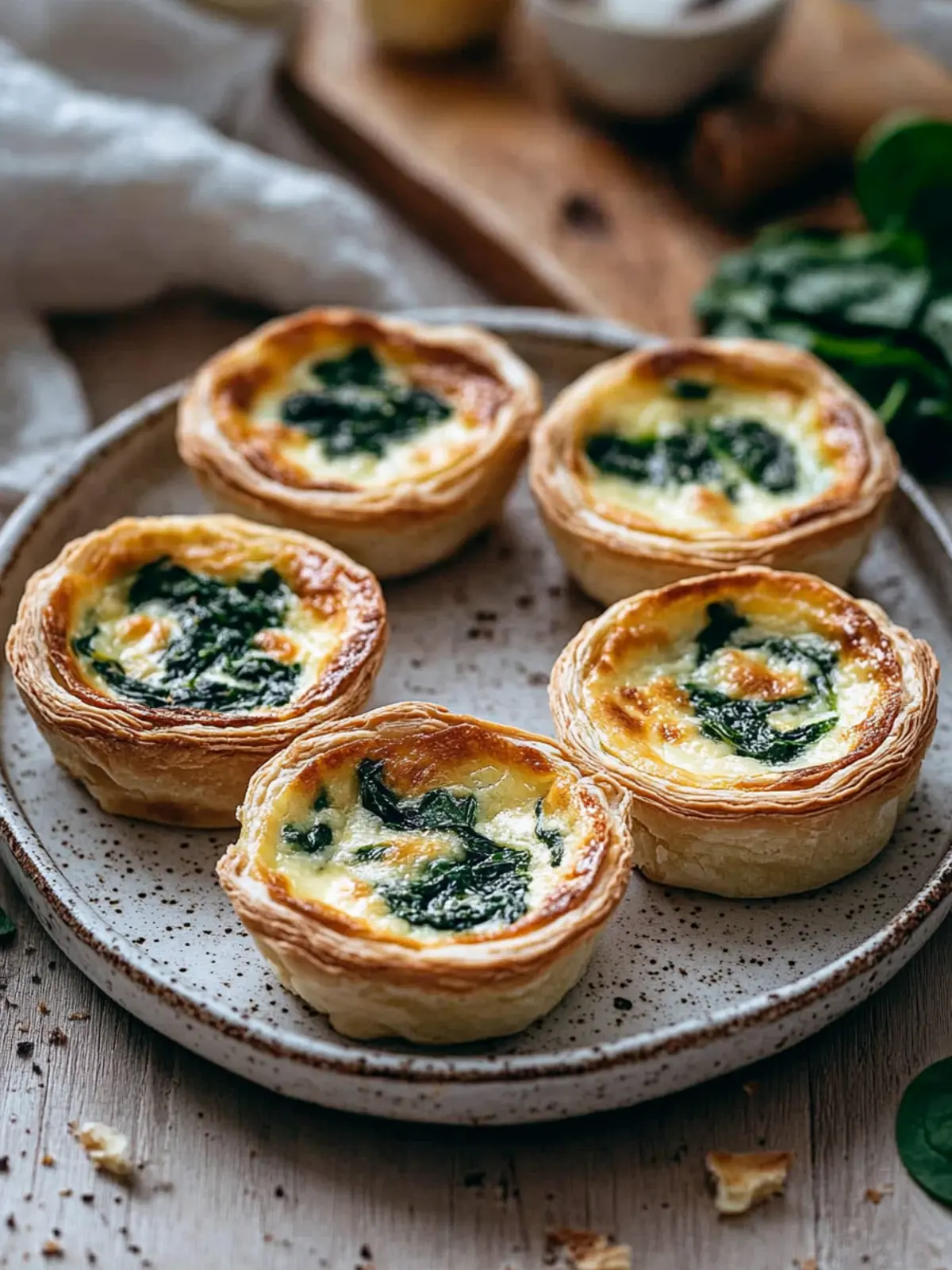 Mini-Quiches mit Spinat