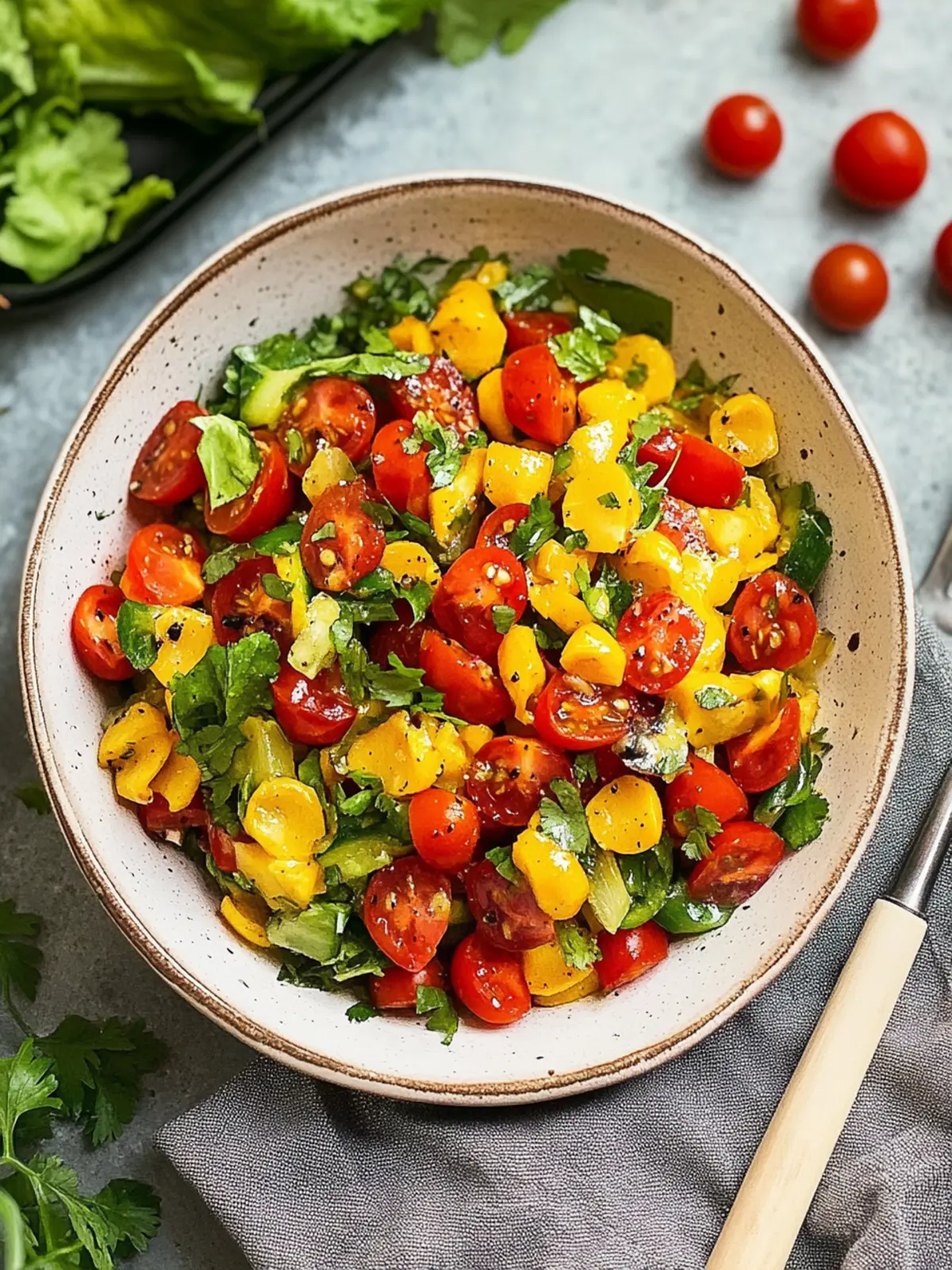 Schneller Paprika-Mais-Salat