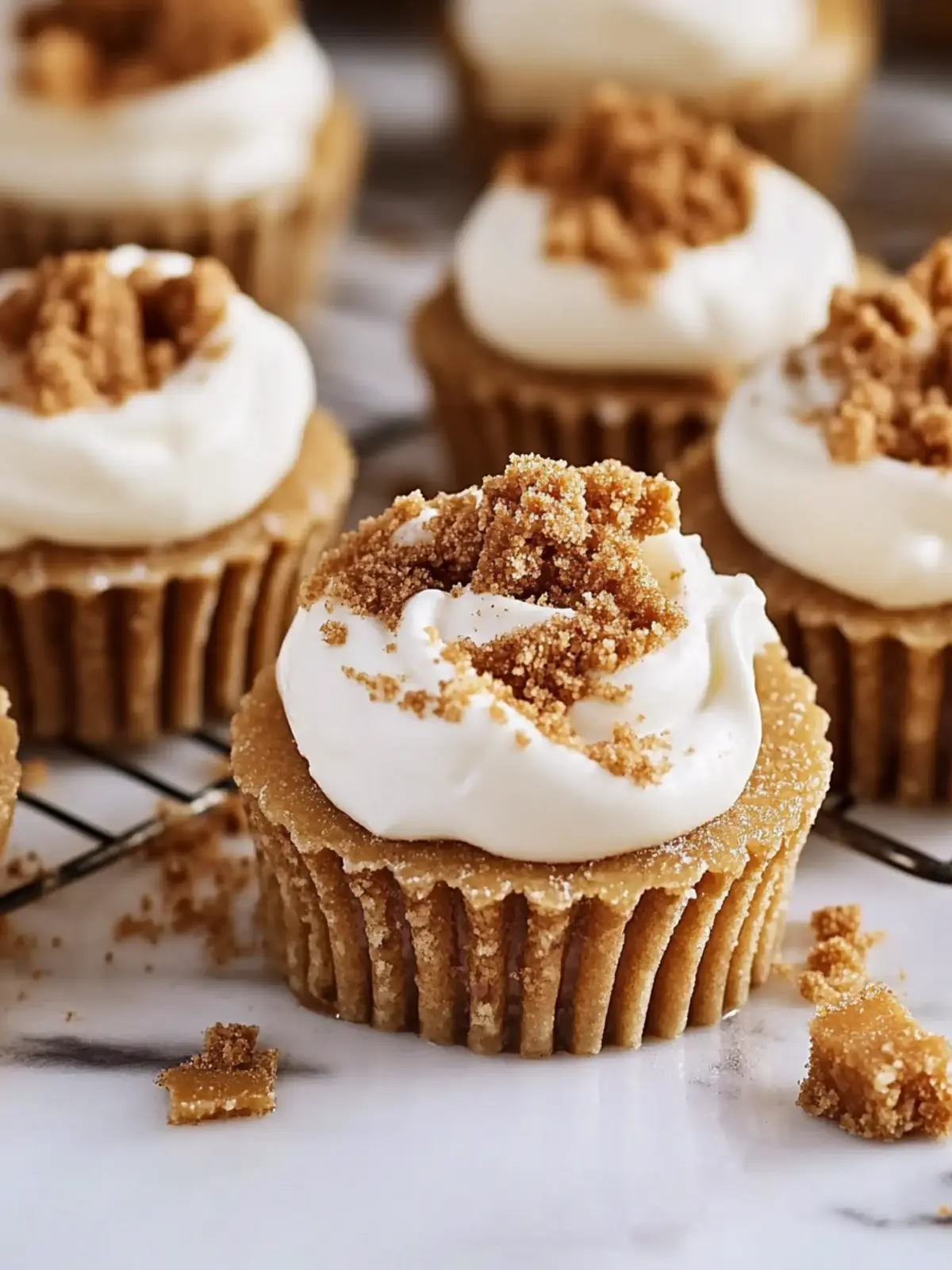 No-Bake Biscoff Mini-Cheesecakes
