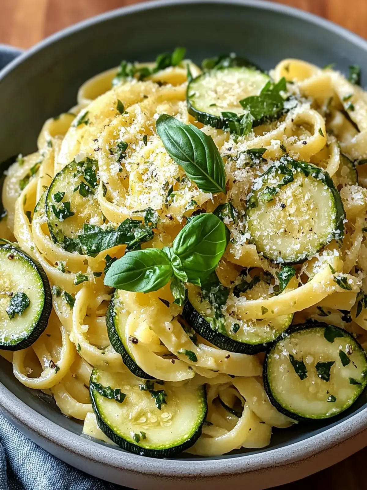 Pasta with zucchini – simple & light summer dish