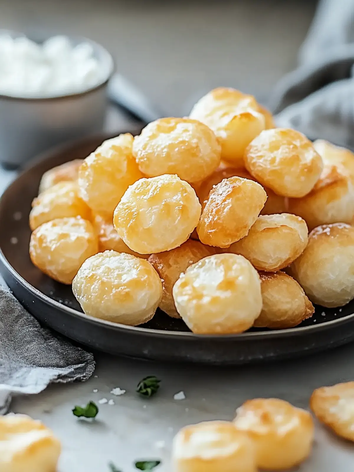 Käse-Puff-Snacks
