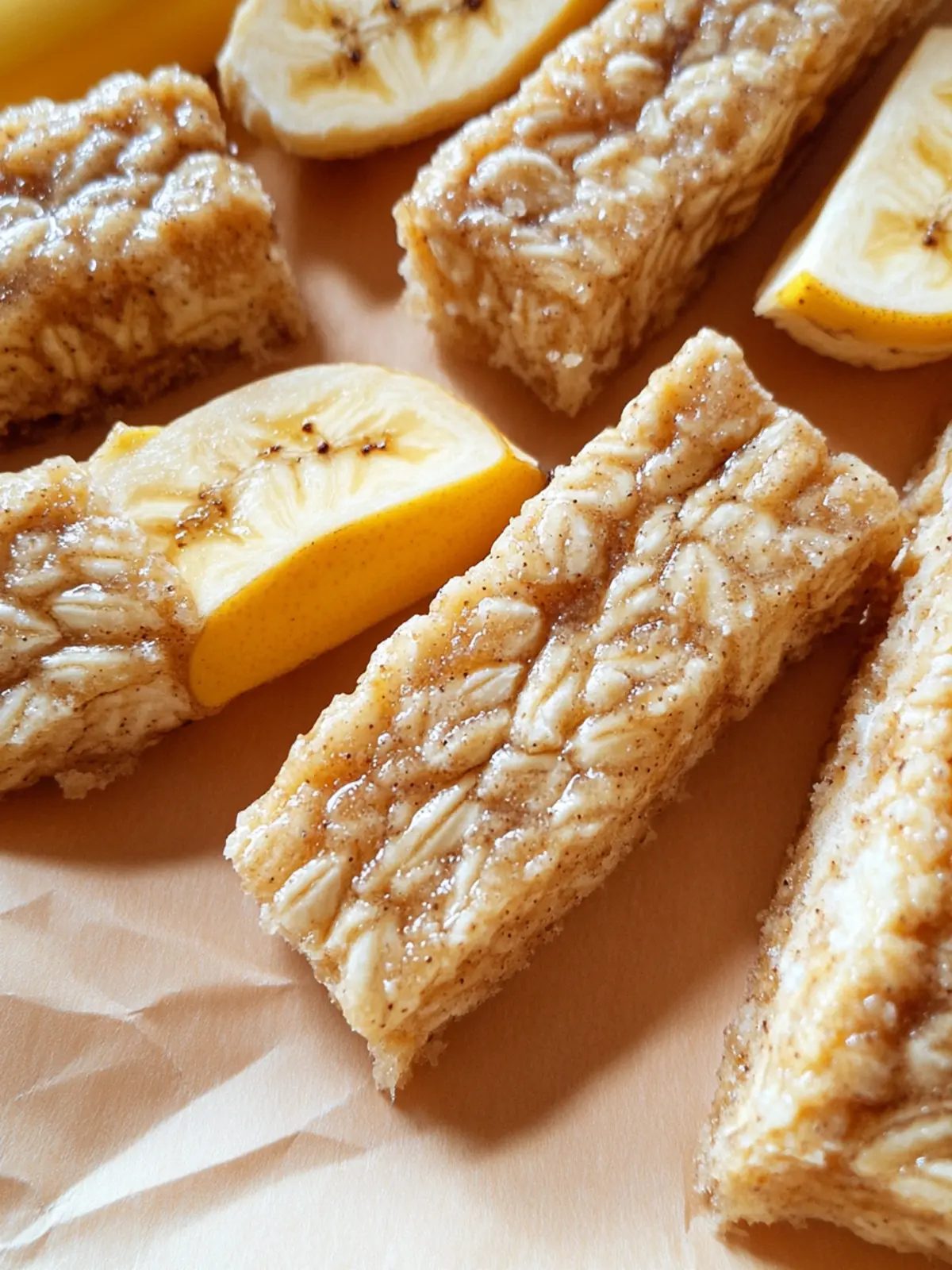 Nussige Bananen-Hafer-Riegel