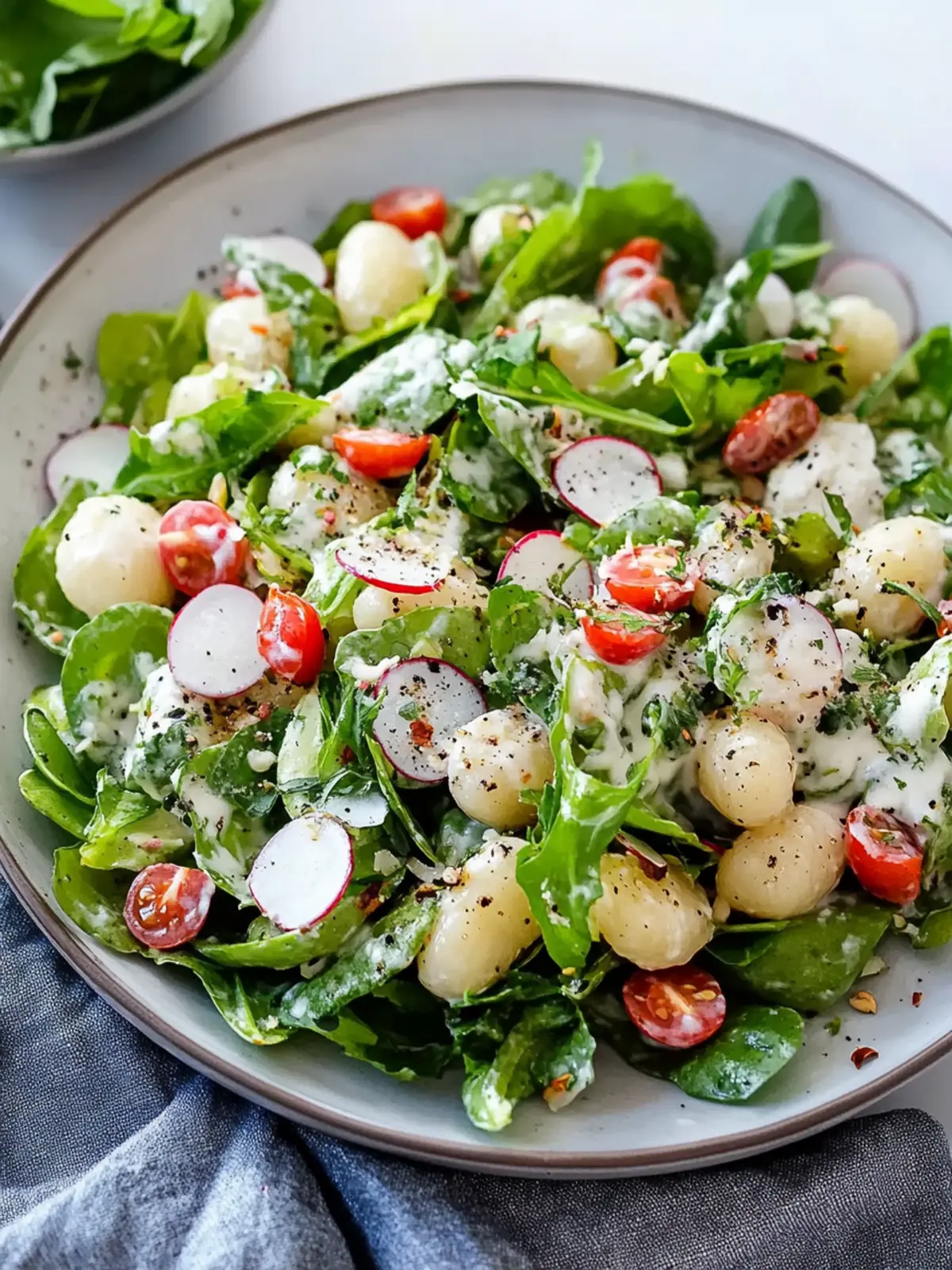 Krosse Gnocchi-Salat mit Frühlingsgemüse Rezept