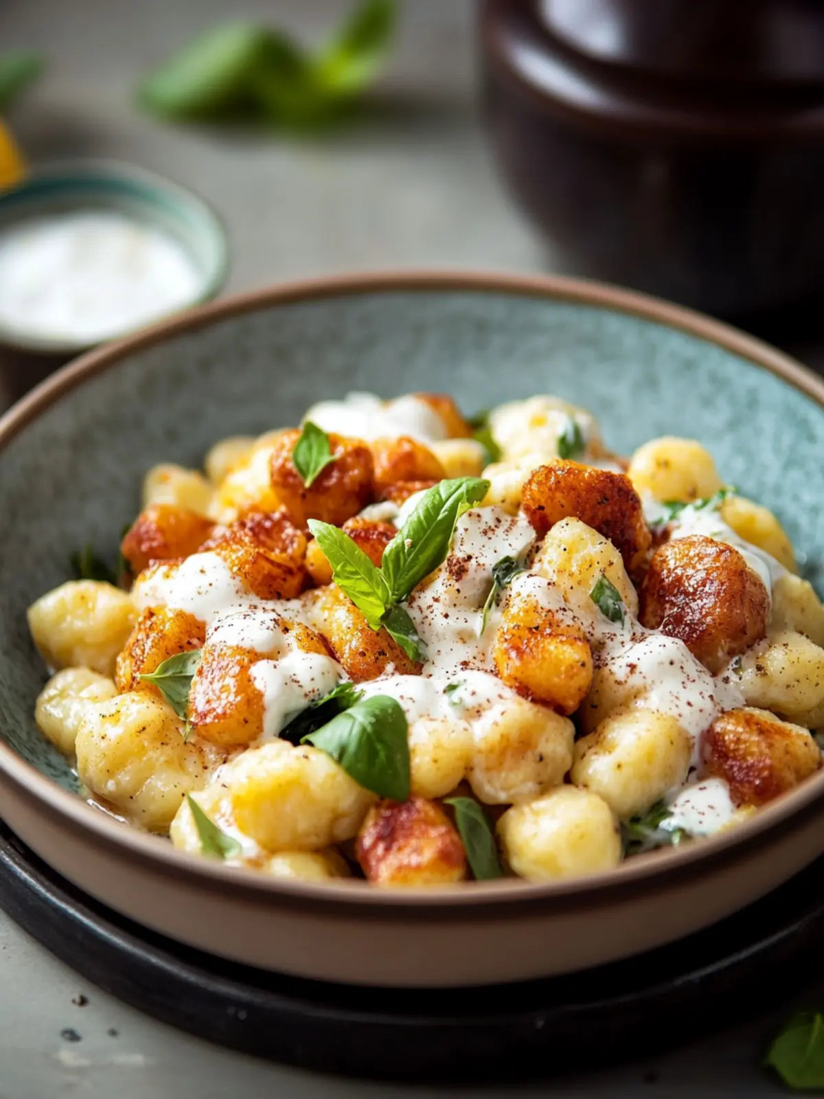 Knuspriger Gnocchi-Salat
