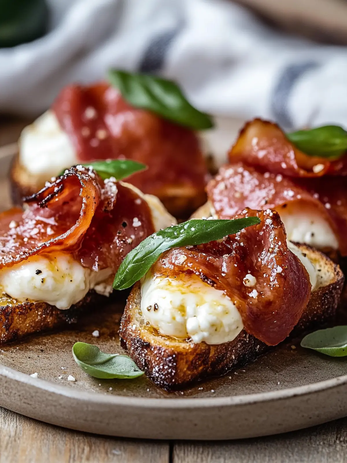 Knusprige Speck-Mozzarella-Popper: Unwiderstehlicher süßer Ahorn-Glasur