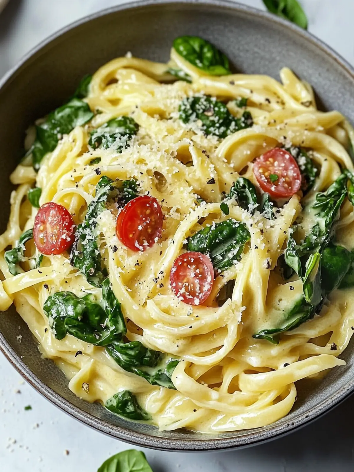 Cheese spinach noodles: the simple and delicious recipe