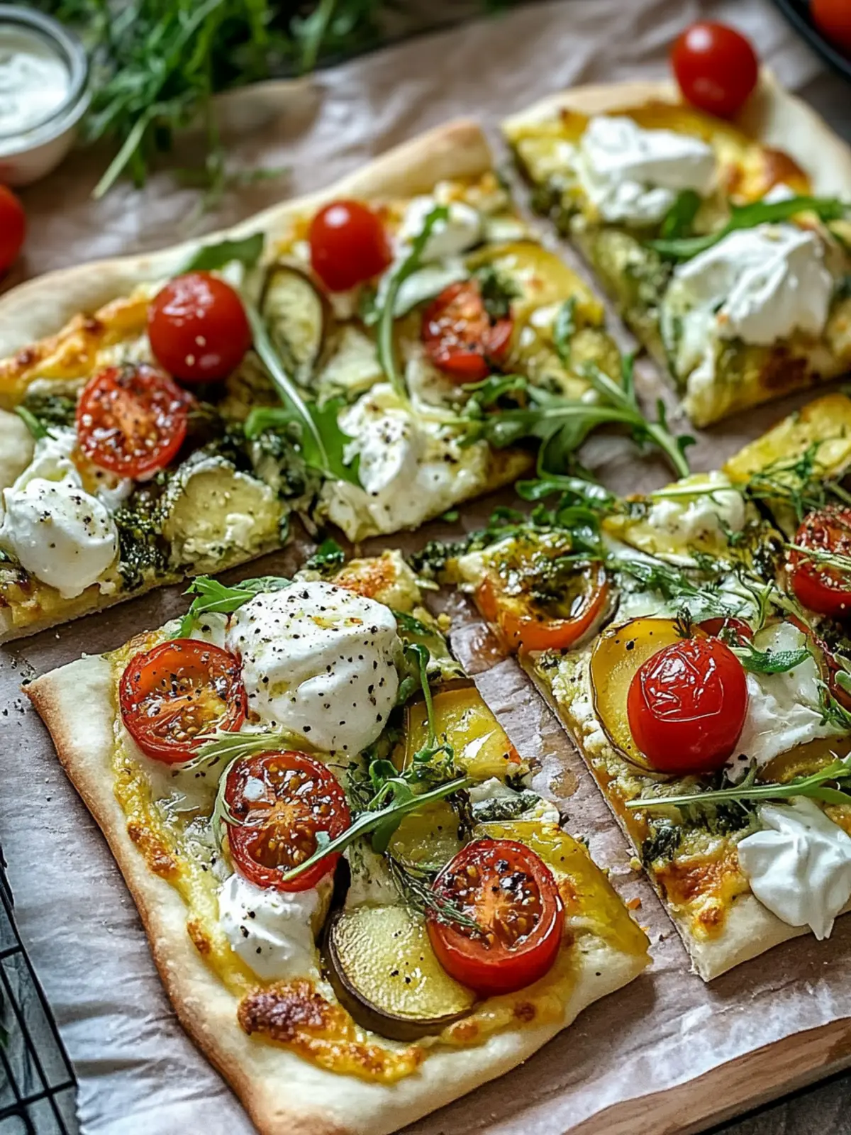 Vegetarische Flammkuchen für Genuss ohne Reue