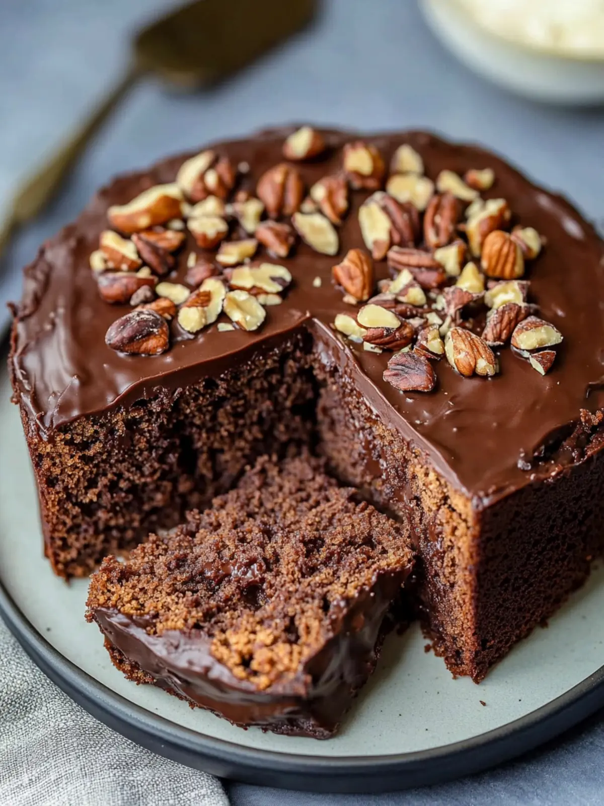 Juicy Chocolate Nut Cake – Recipe for baking Nut Cake with Chocolate