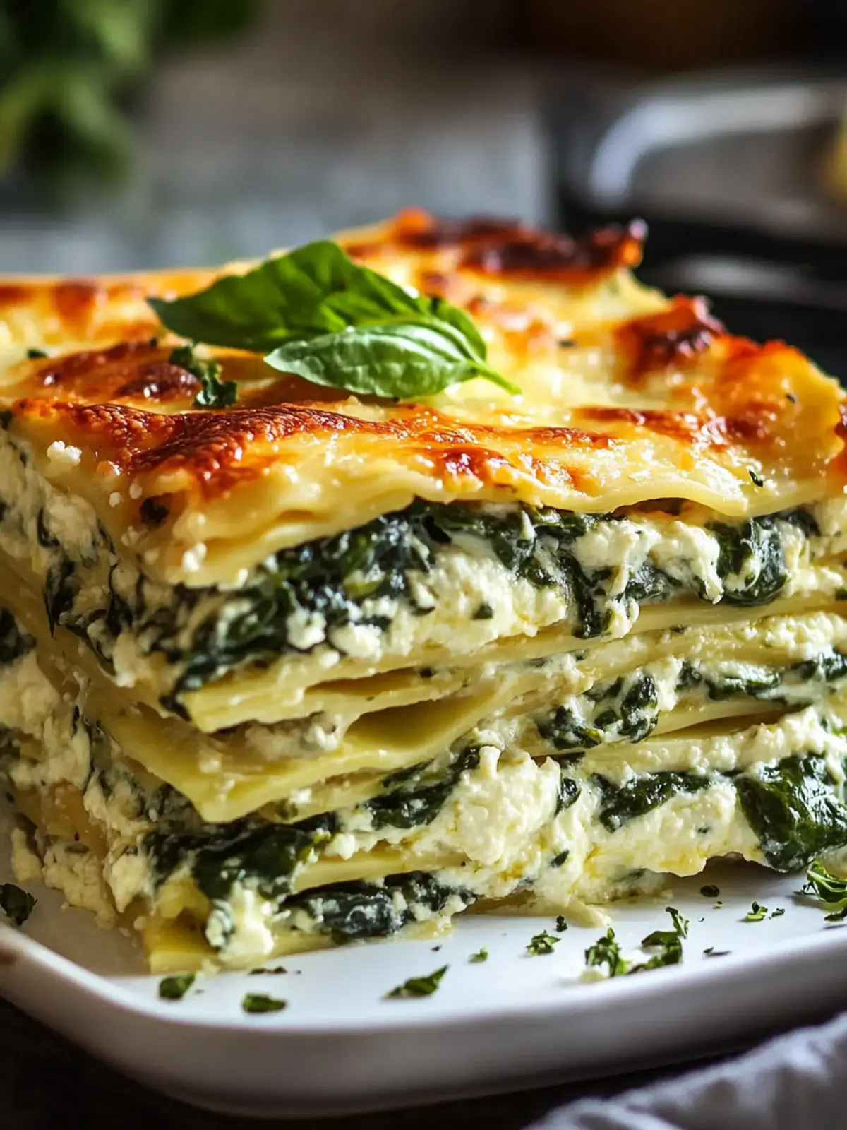 Spinat Ricotta Lasagne