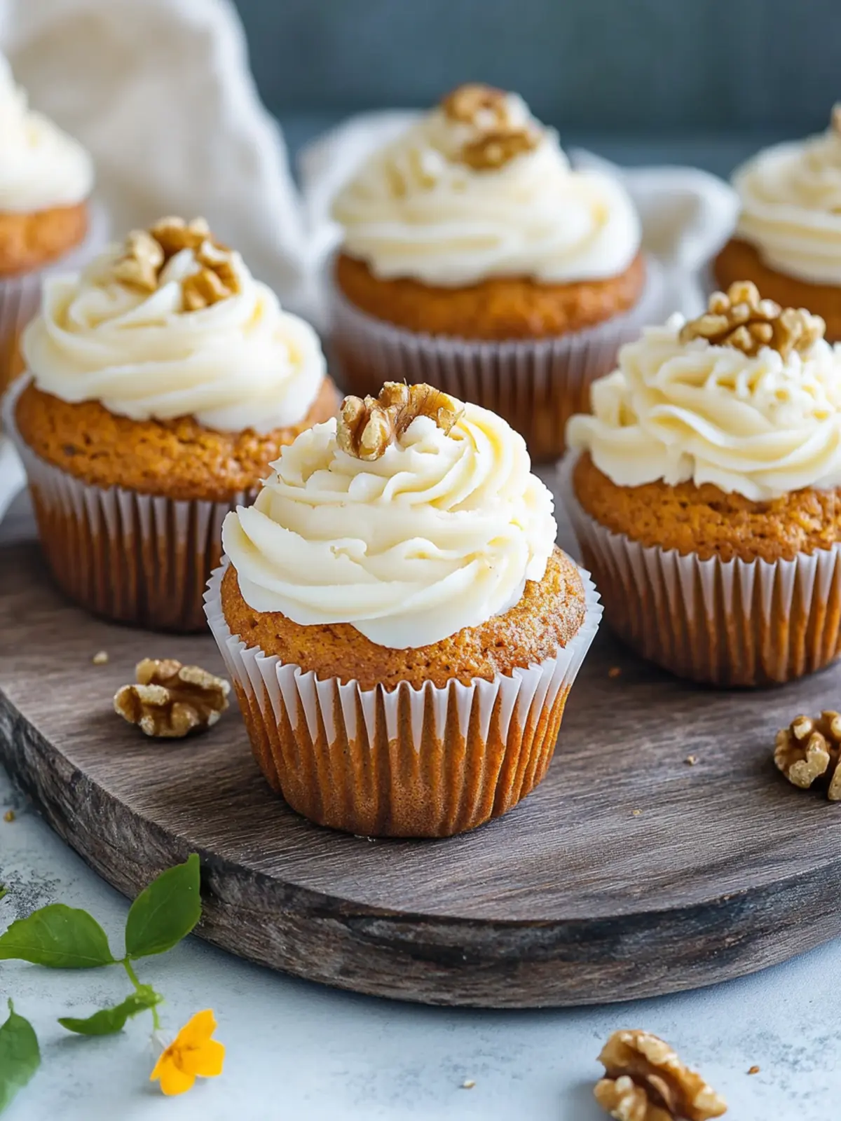Karotten-Muffins mit Walnüssen und Frosting | so saftig