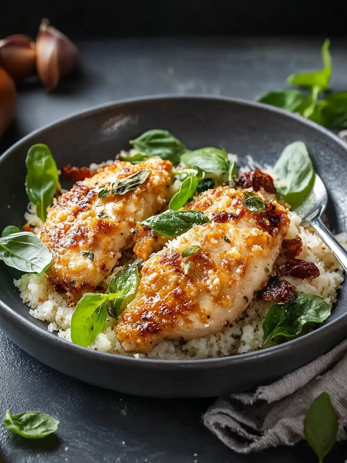 Hähnchen in Parmesan-Sahne-Soße: Rezept für Heirate-mich-Hähnchen