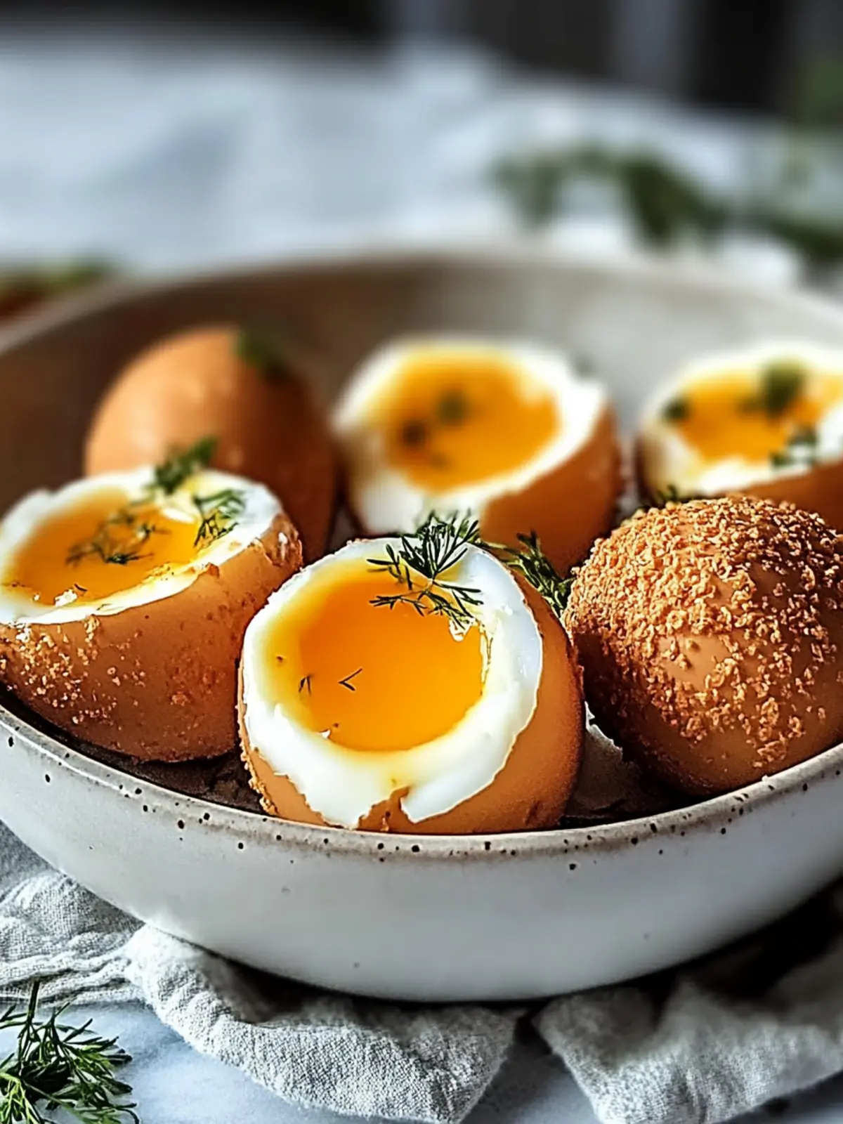 Perfekte panierte Eier für dein nächstes Brunch